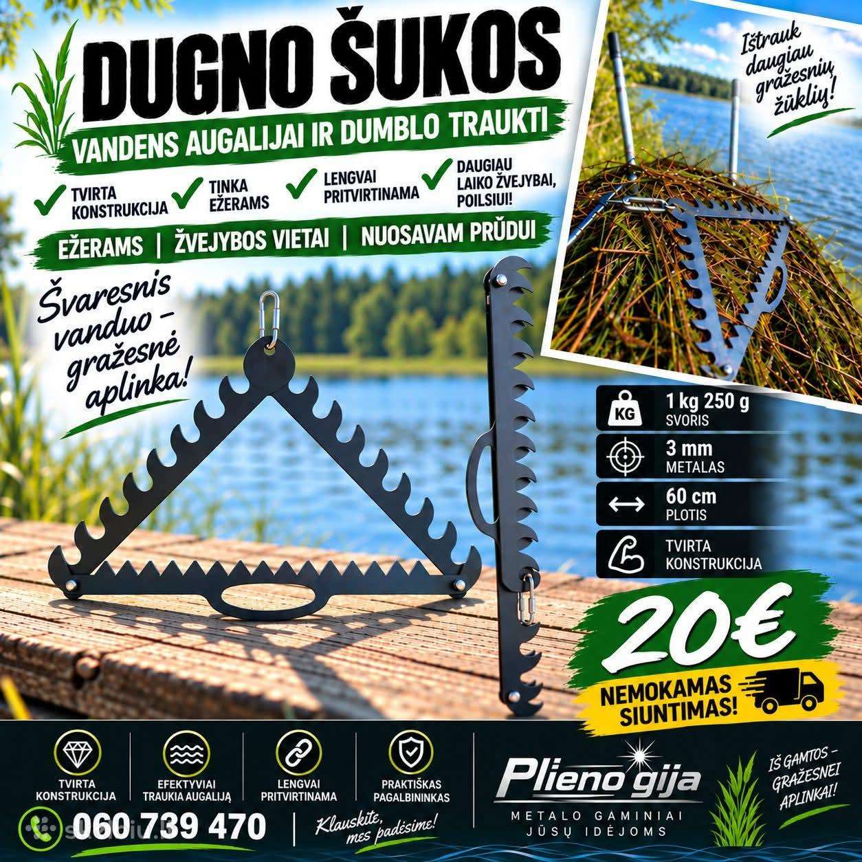 Dugno šukos 20€ Nemokamas Siuntimas