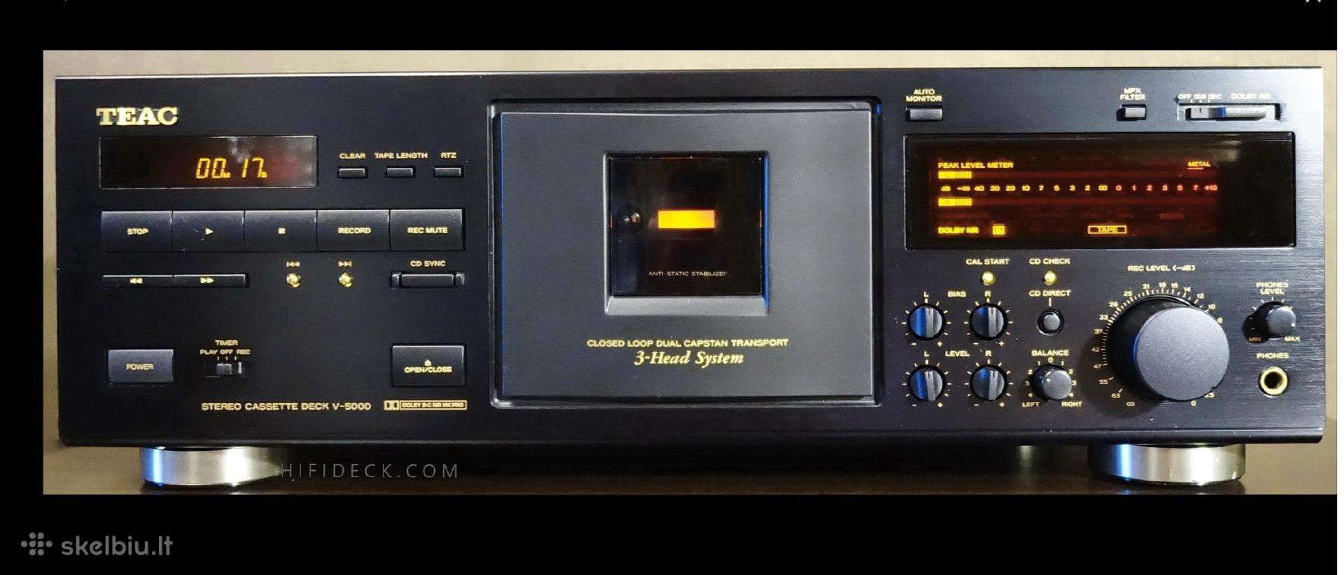 Teac v5000.kasetinė deka