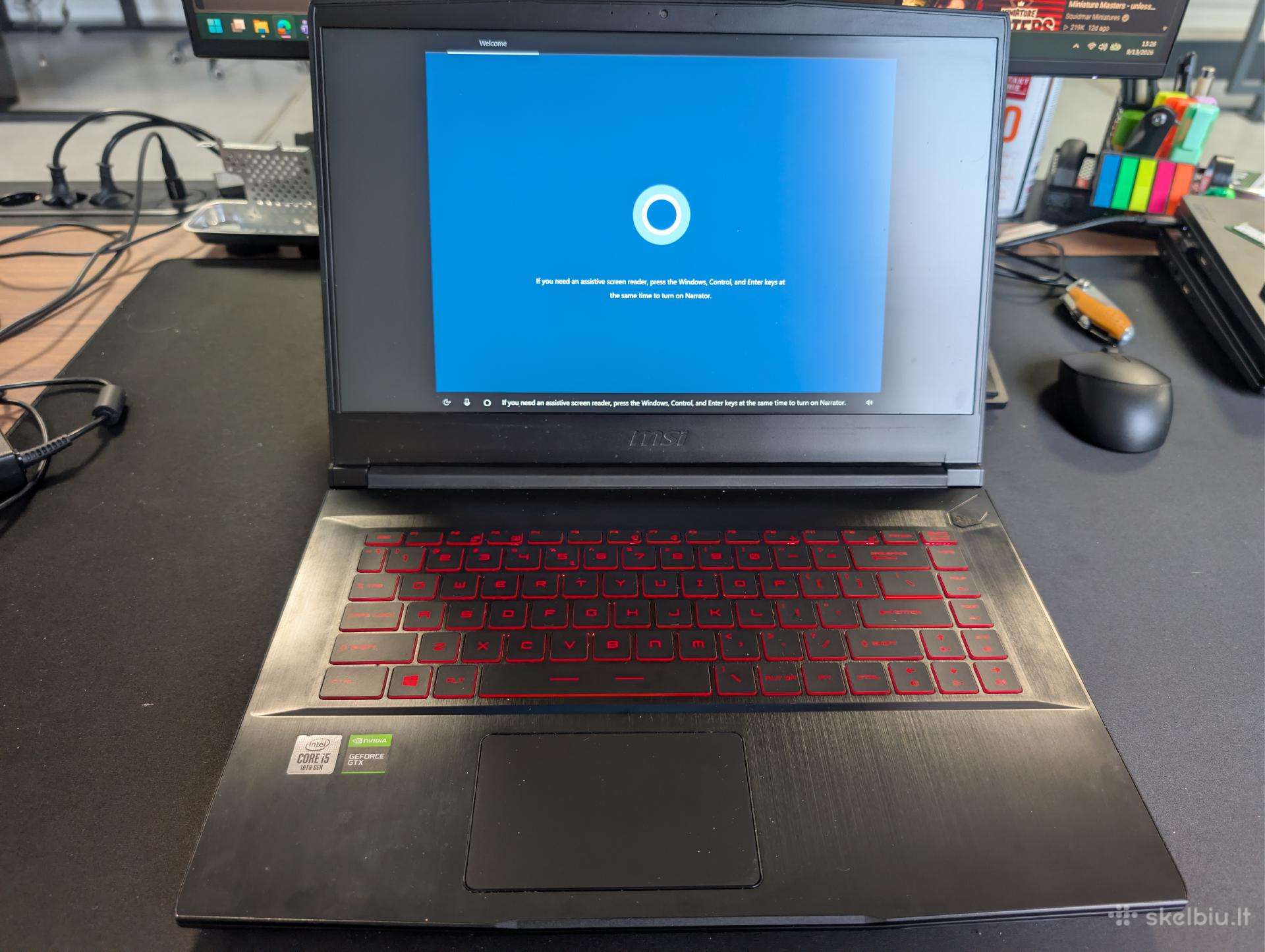 Msi Gf63 Thin loptopas