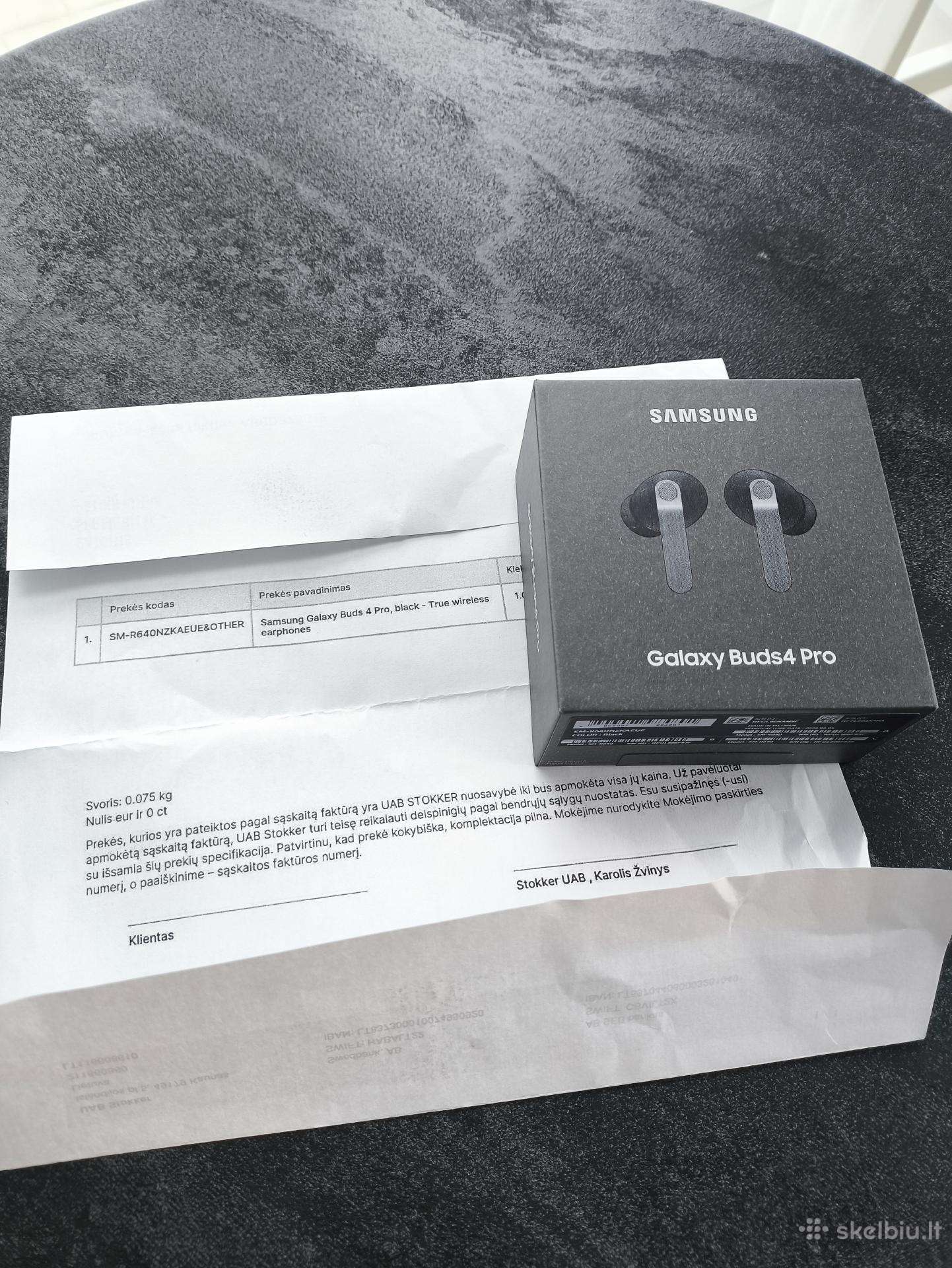 Samsung Galaxy Buds 4 Pro black (Naujos)