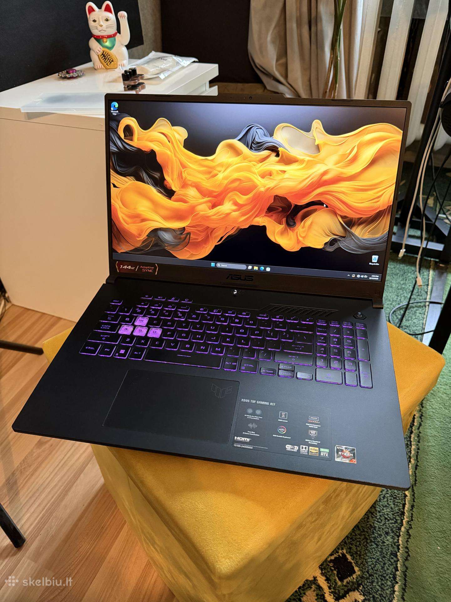 Galingas Asus Tuf A17 nešiojamas kompiuteris