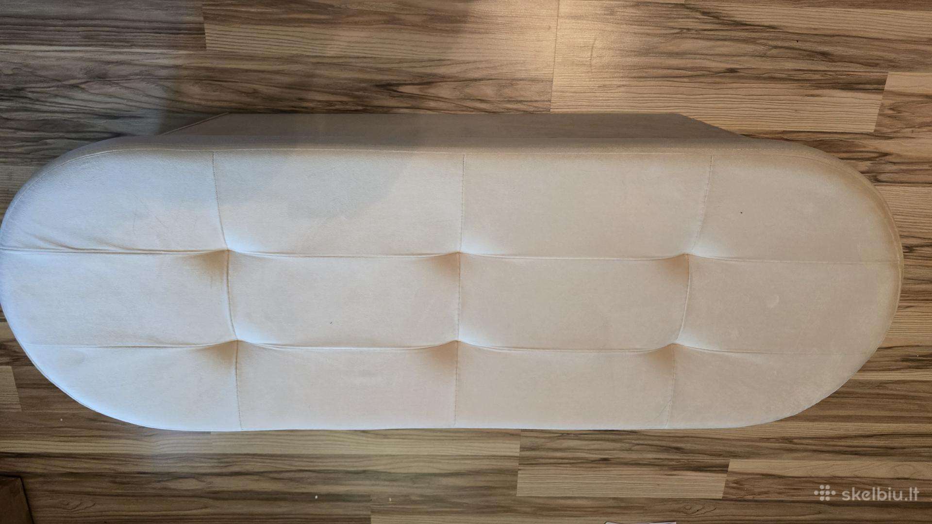 110 cm Songmics aksominis pufas-suoliukas su dai.
