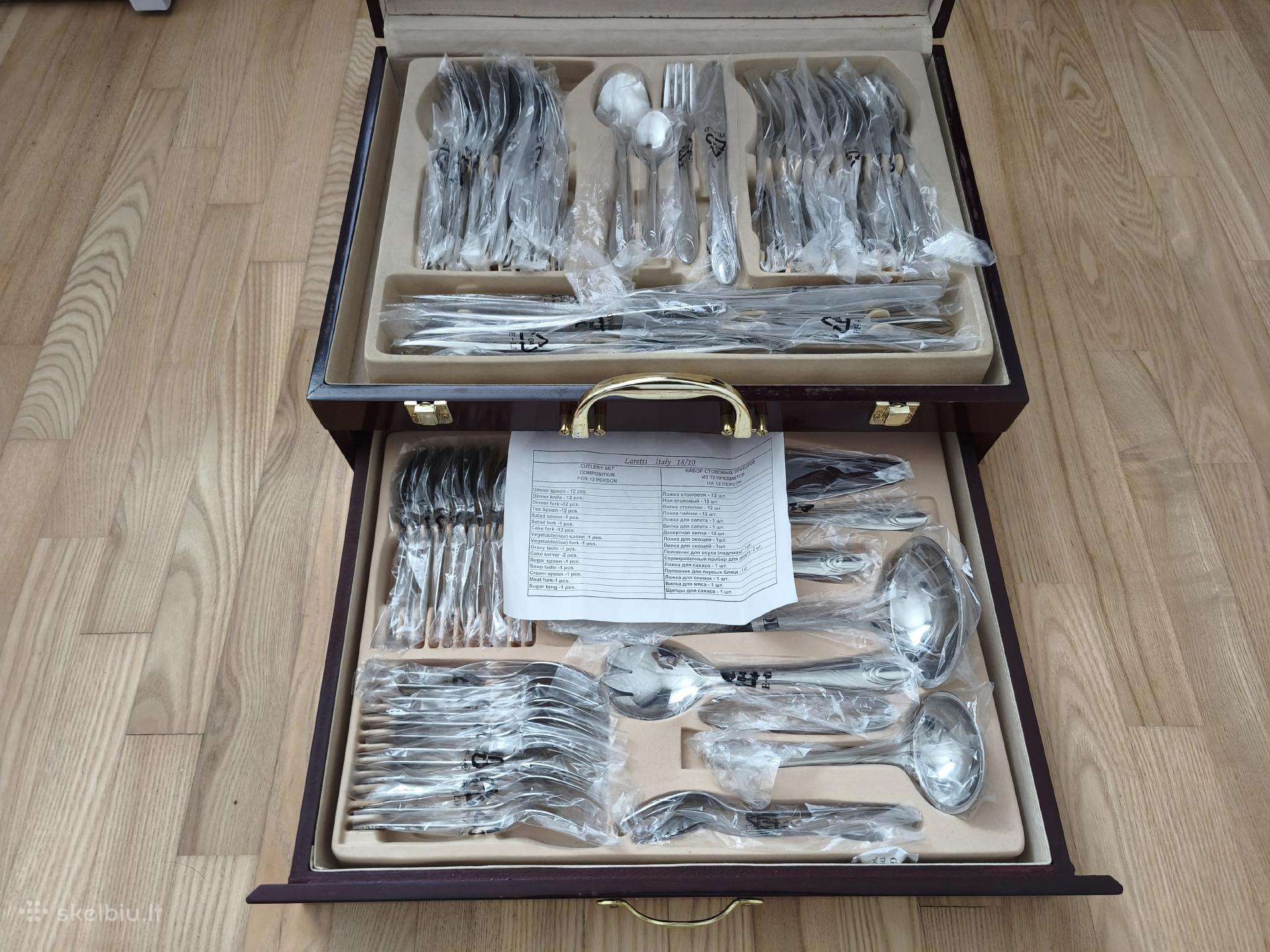 Stalo irankiu komplektas.72 vnt