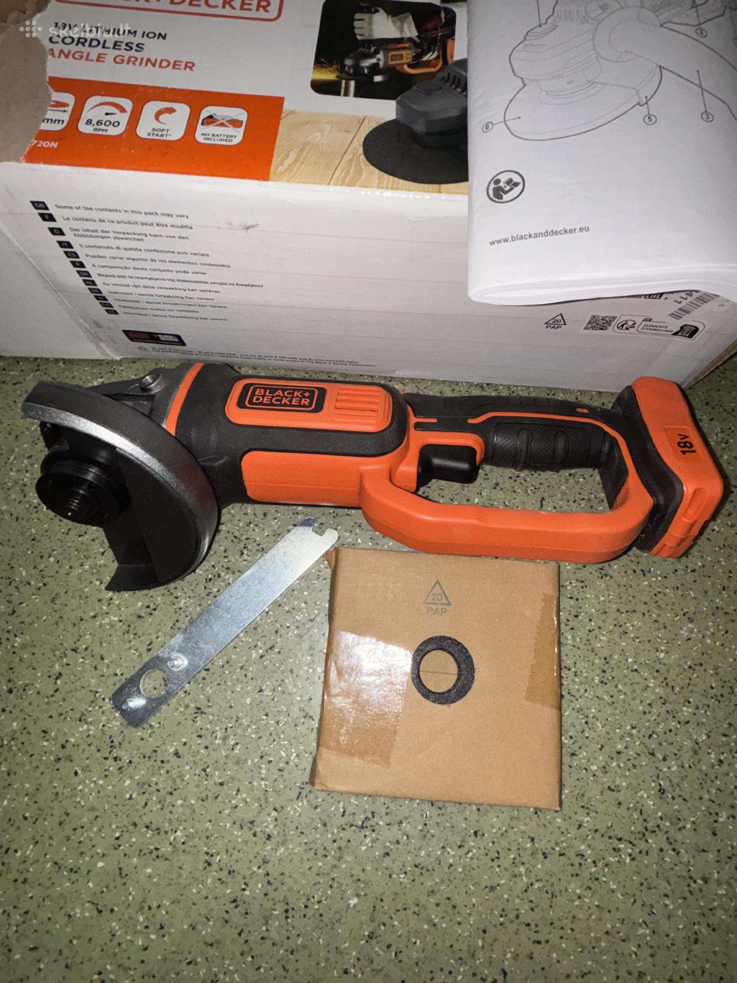 Black+decker Bcg720n-xj 18v akumuliat šlifuoklis