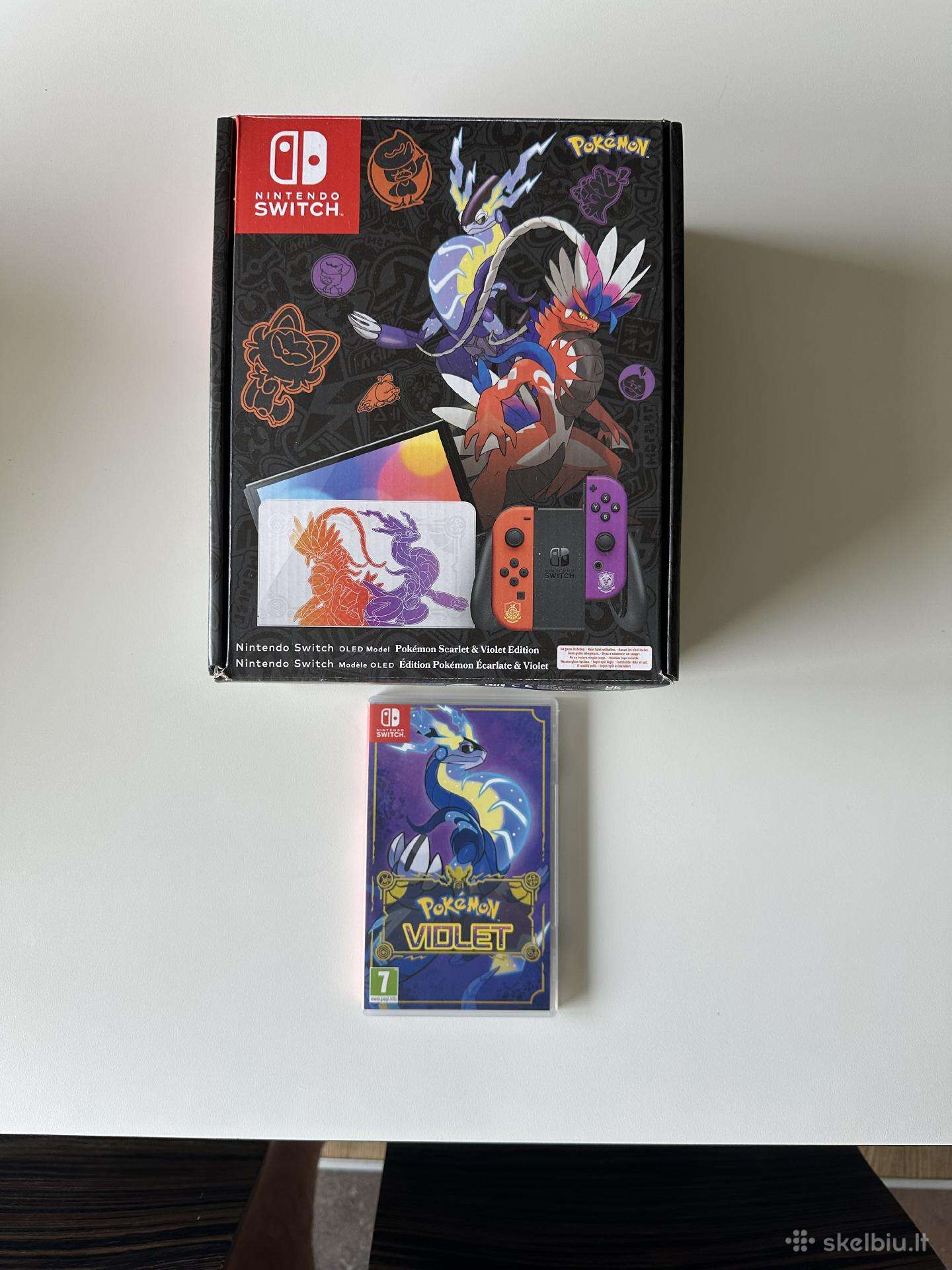 Nintendo Switch Oled pokemon ed. + violet žaidimas