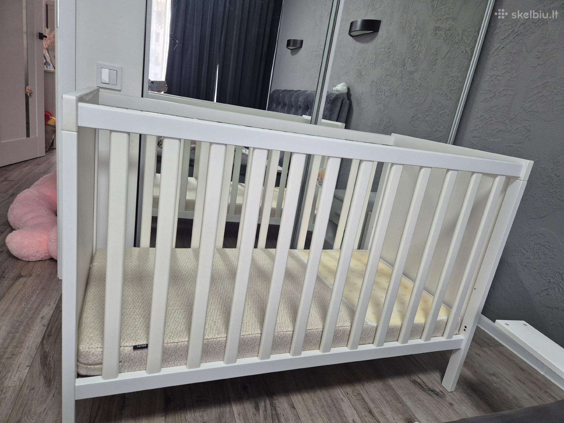 Ikea lovelė su Lonas čiužiniu