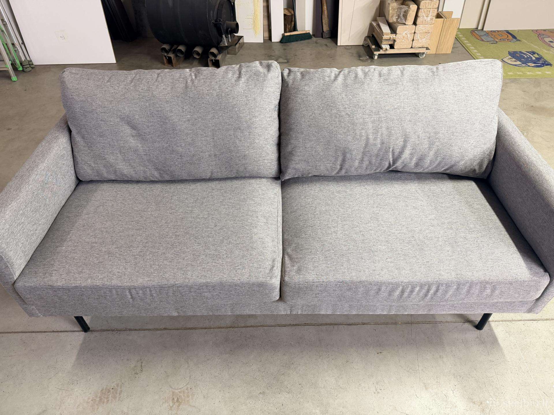 Sofa Fercame 100 (Pilka + Juoda)