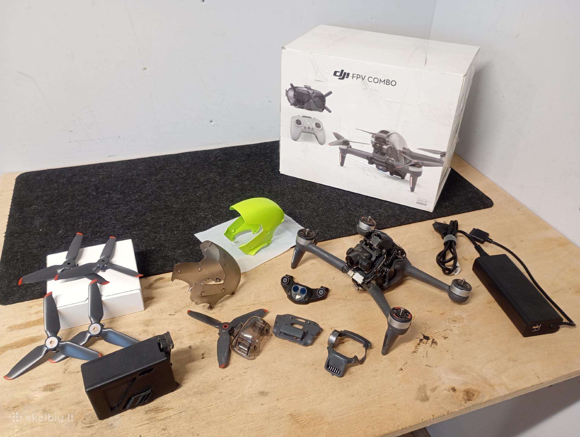 Dji fpv dronas dalimis