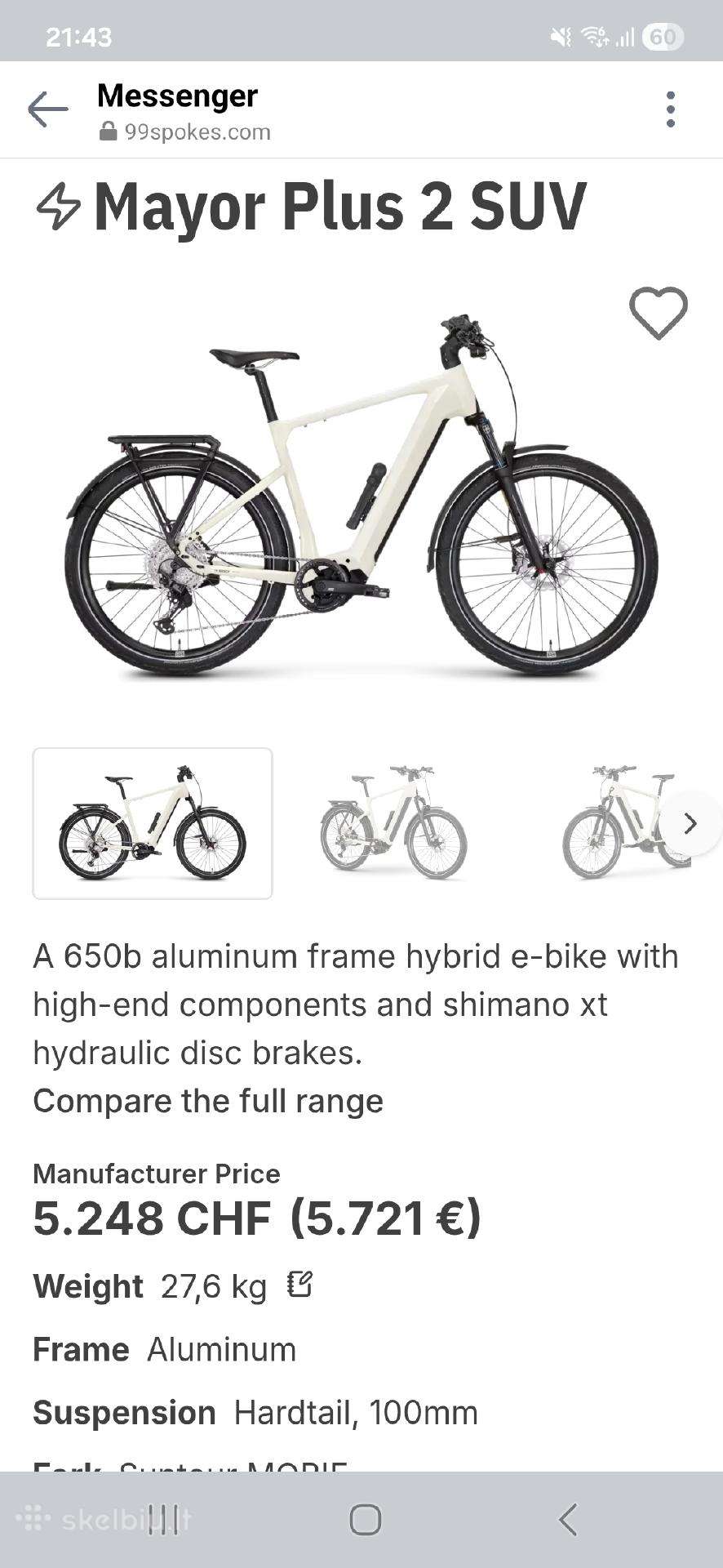 Electric bike Rose 27.5″