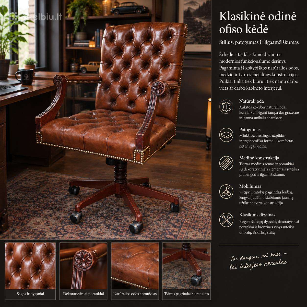 Chesterfield biuro kede