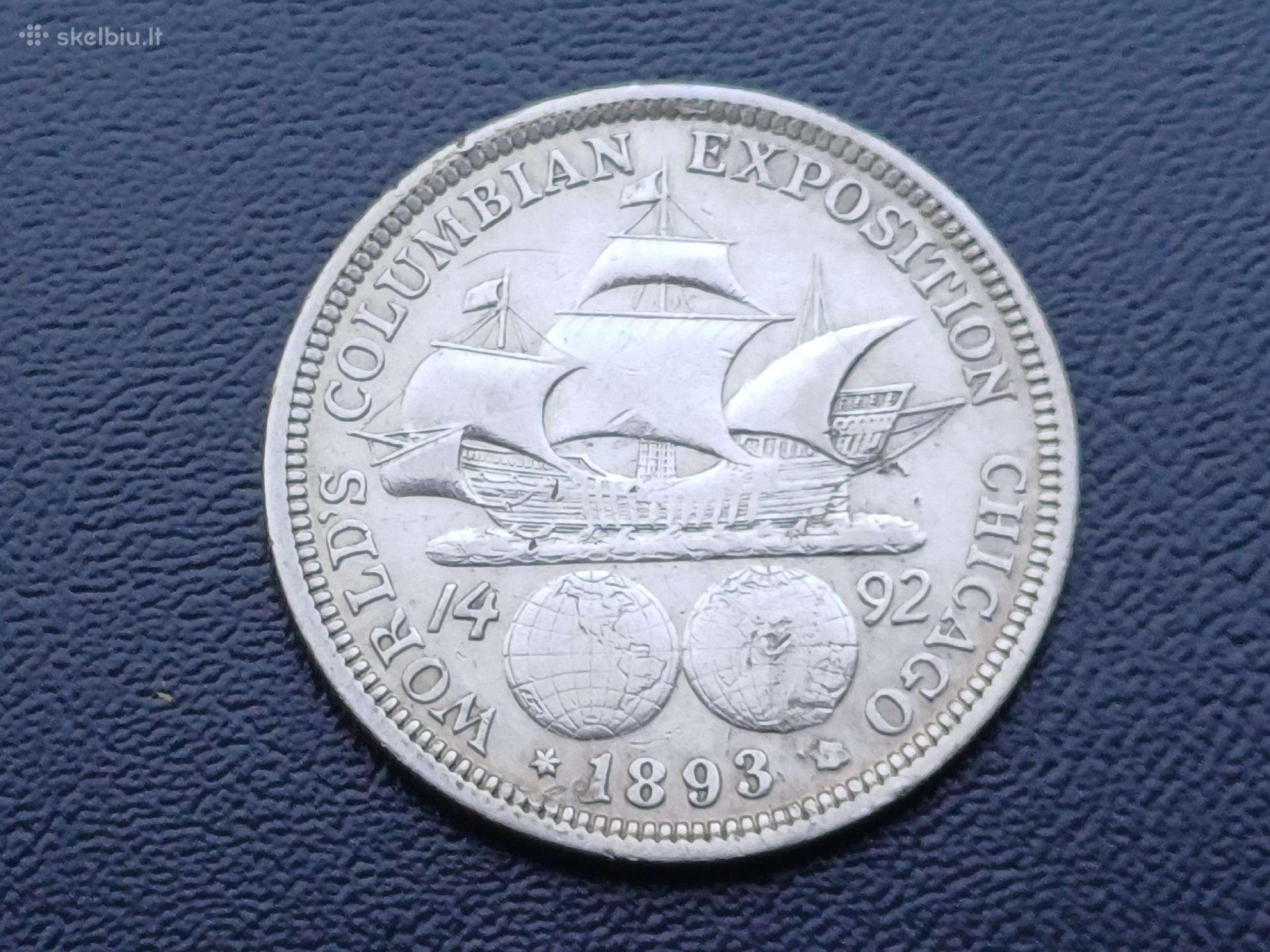 Puse dolerio 1893m. JAV sidabras