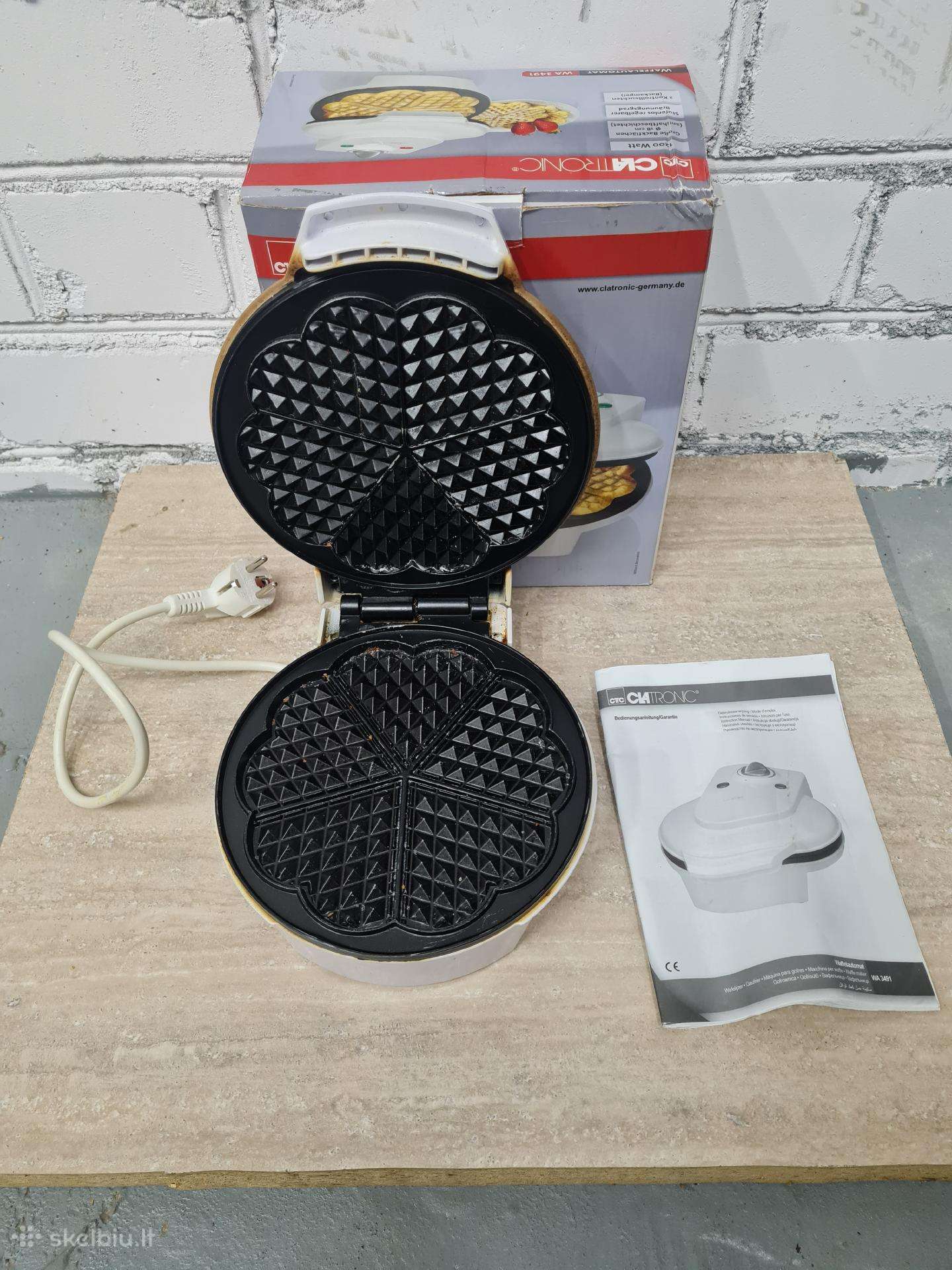 Clatronic vaflių keptuvė 5 Eur