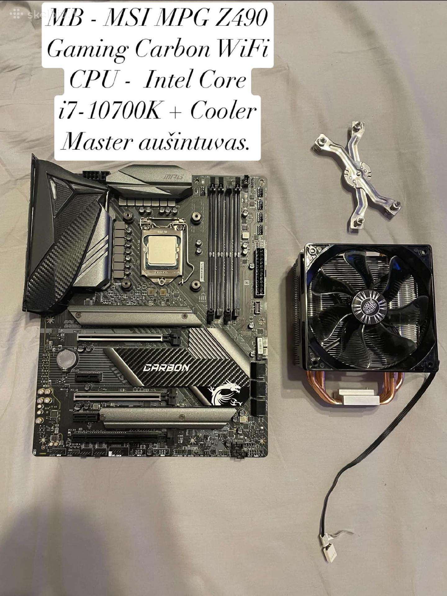 Msi Mpg z490 gaming carbon WiFi i7 1070k