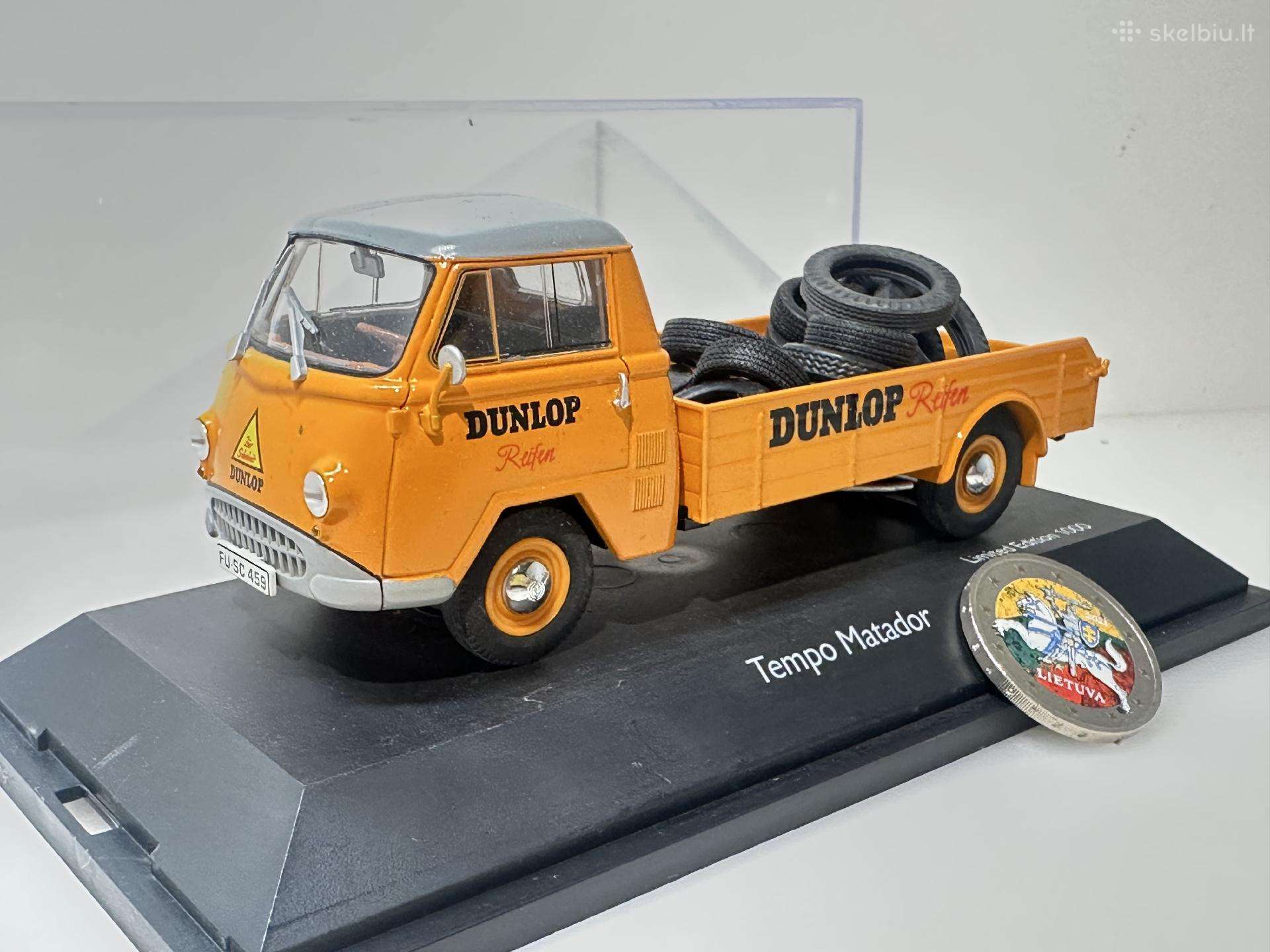 Tempo Matador Dunlop 1952 padangos oranž. 1:43