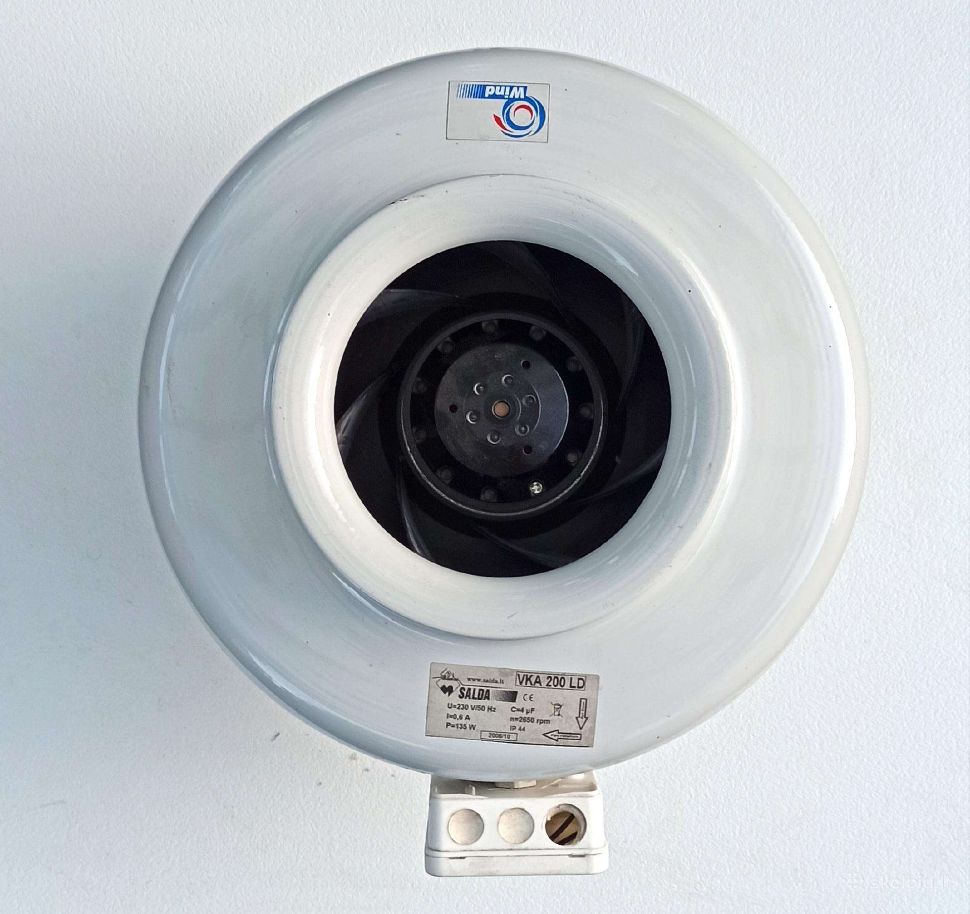 Kanalinis ventiliatorius turbina Vka 200 Ld