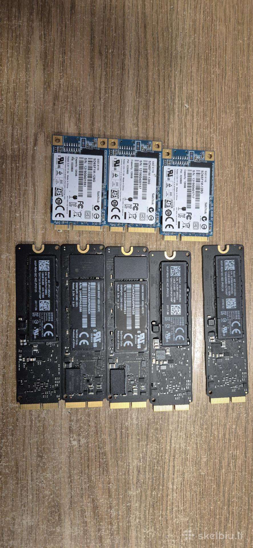 Apple SSD 128gb , 512gb ir msata SSD