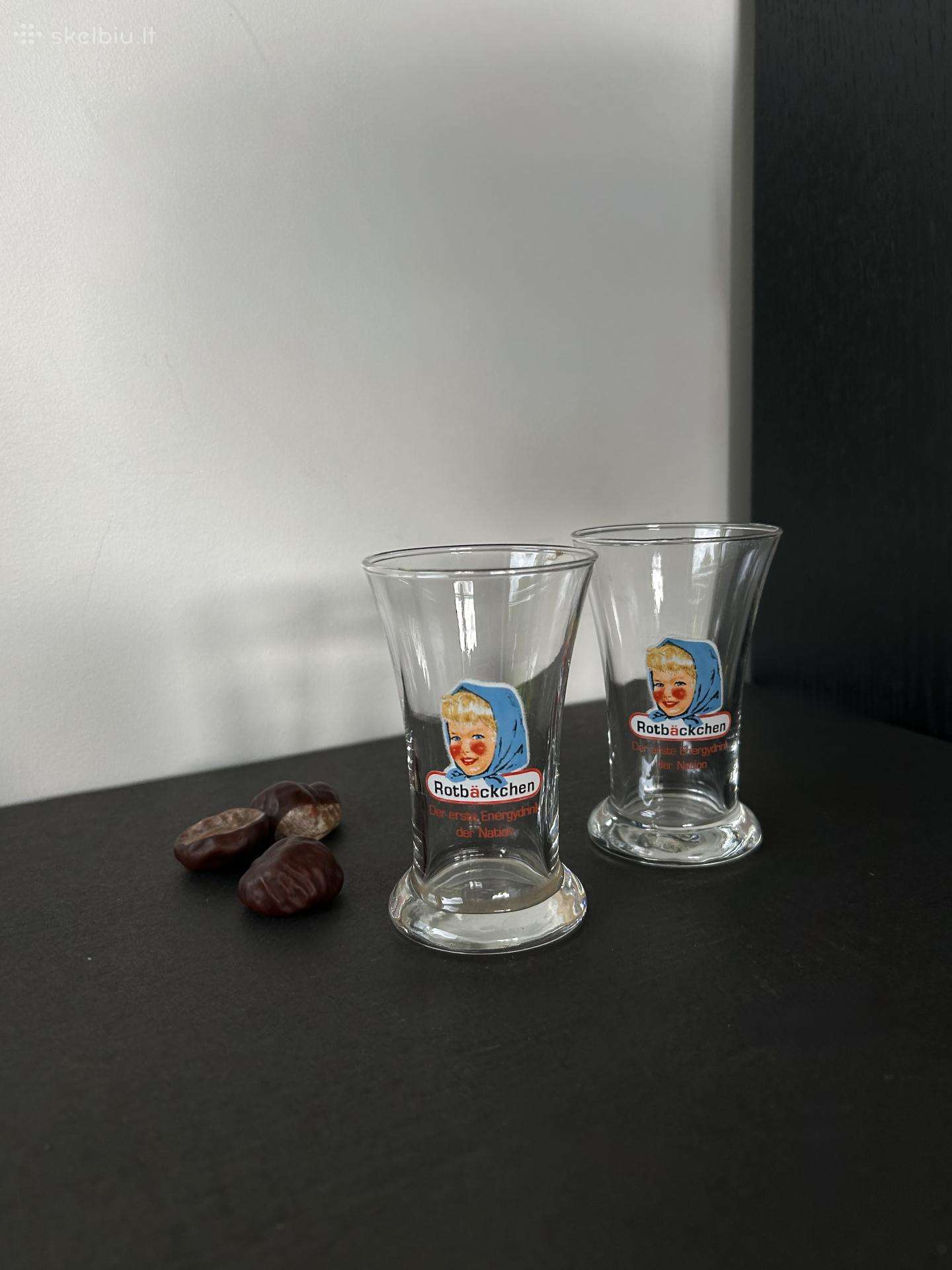 Vintage stikliukai taureles