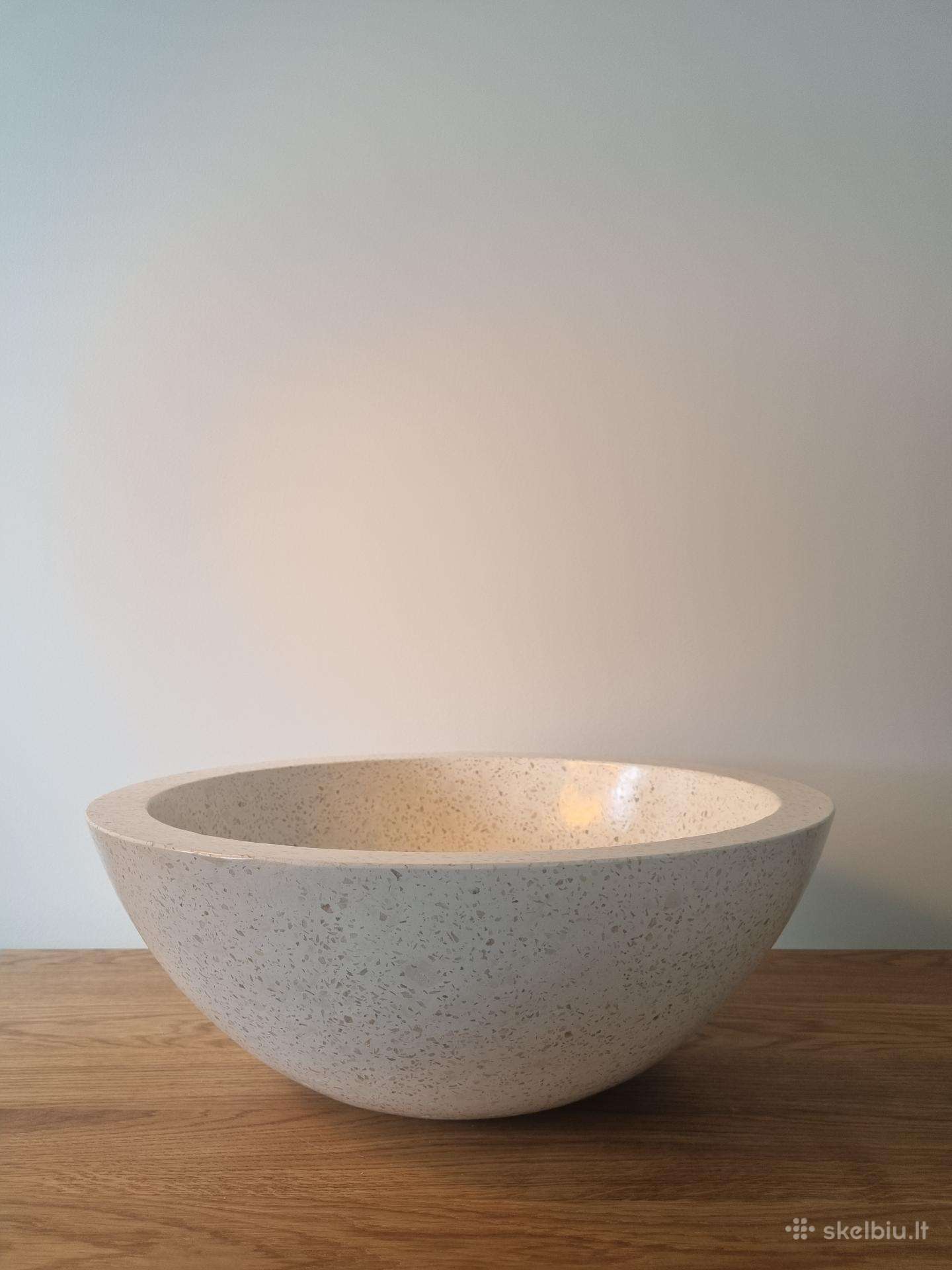 Terrazzo apvali kriauklė