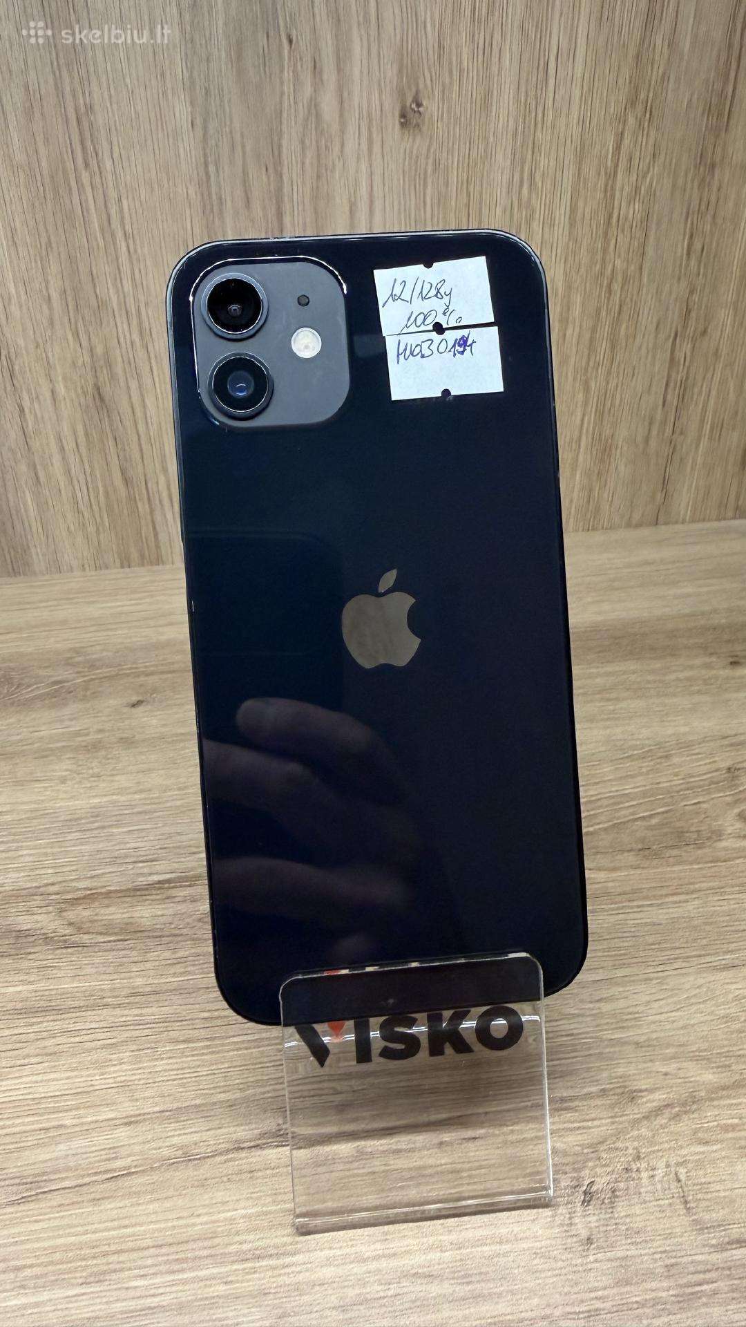 Labai tvarkingas iPhone 12 128gb Baterija 100%