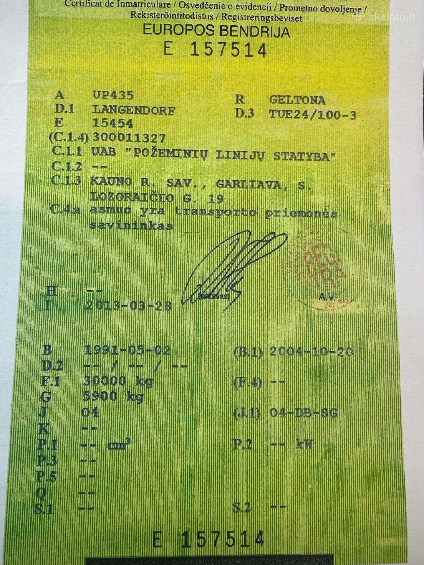 Langendorf, спец. прицепы и полуприцепы