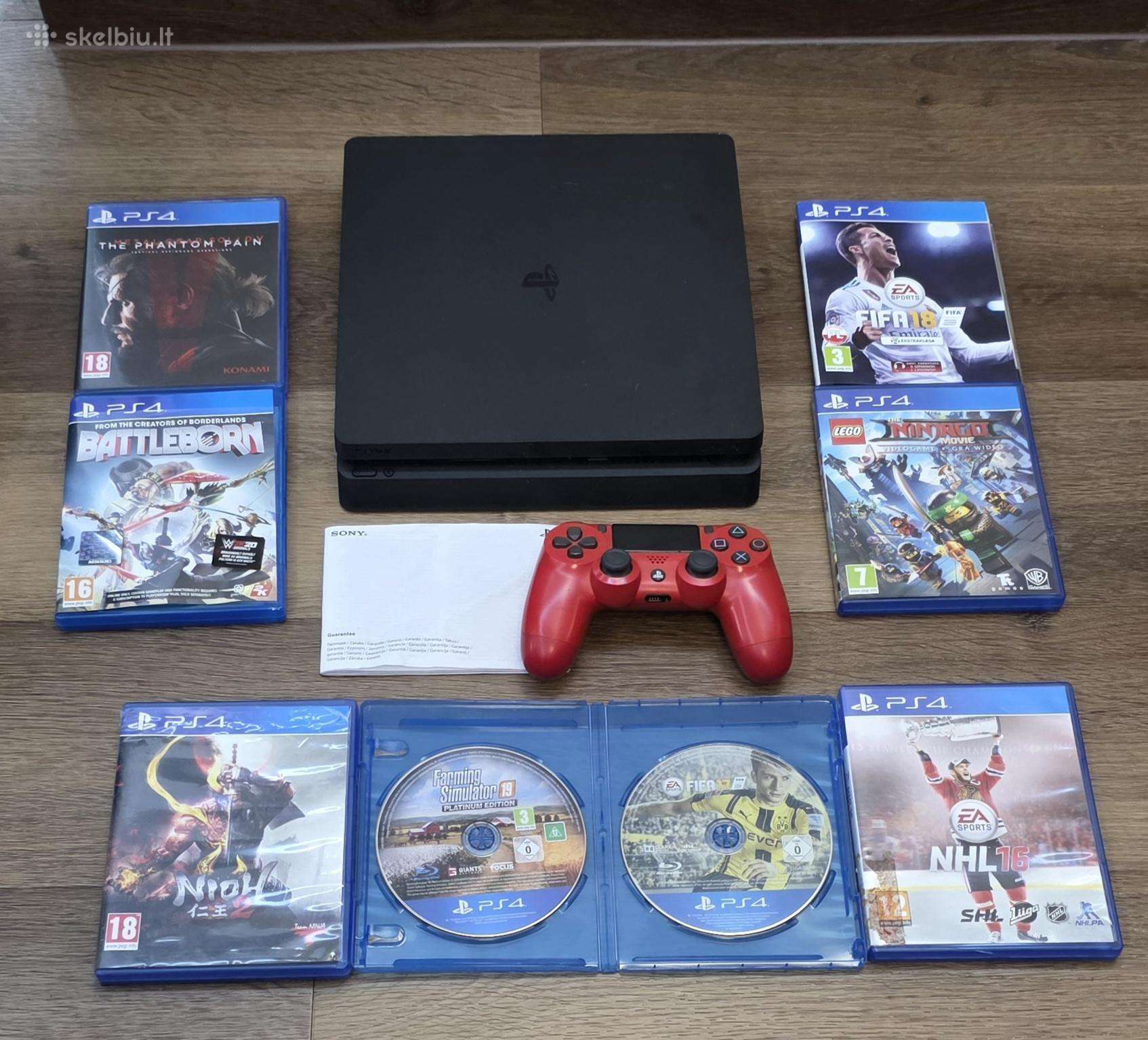 Playstation 4 slim su žaidimais
