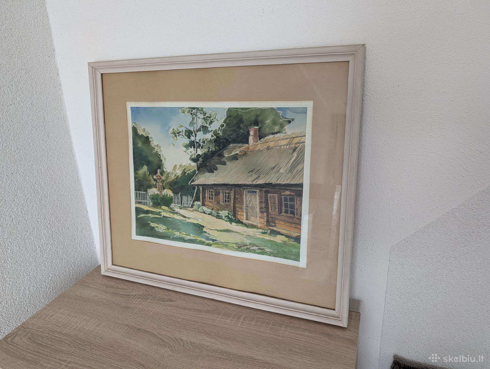 Paveikslas, tapytas akvarele, autorius nežinomas.