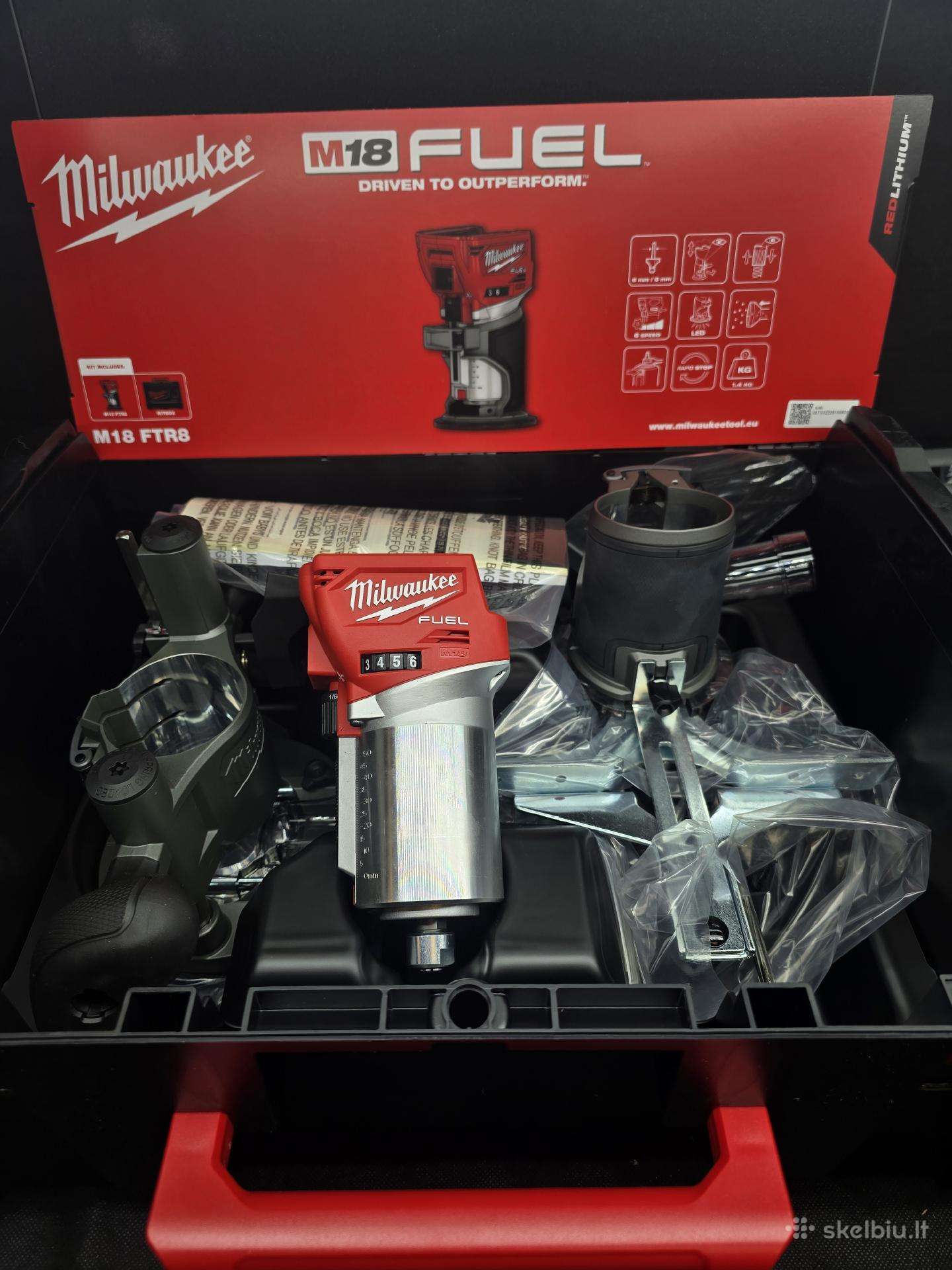 Milwaukee Freza Ftr8 Ftr ir kiti irankiai