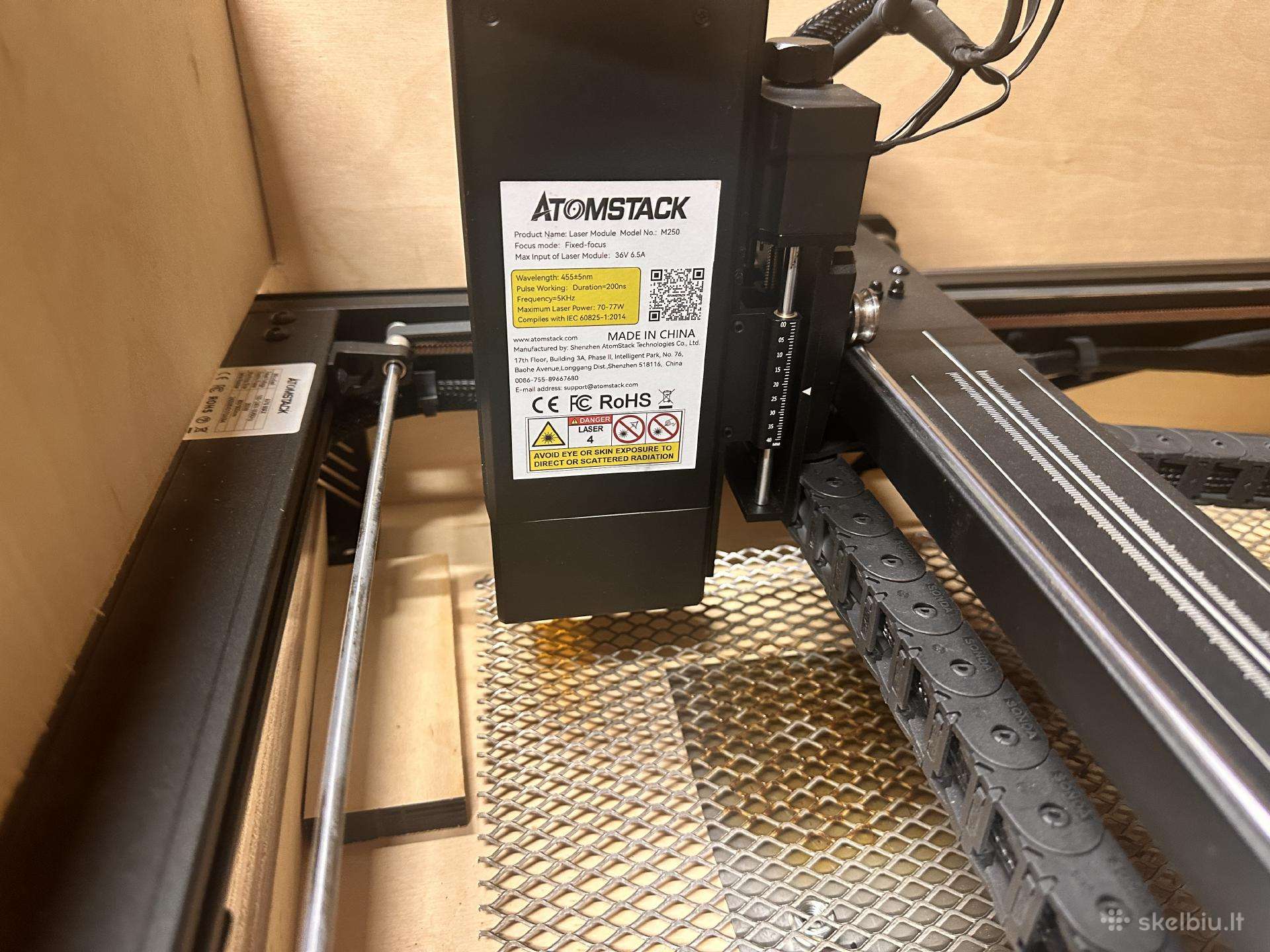 Atomstack A70 Max 70w lazeris pjovimui ir graverav
