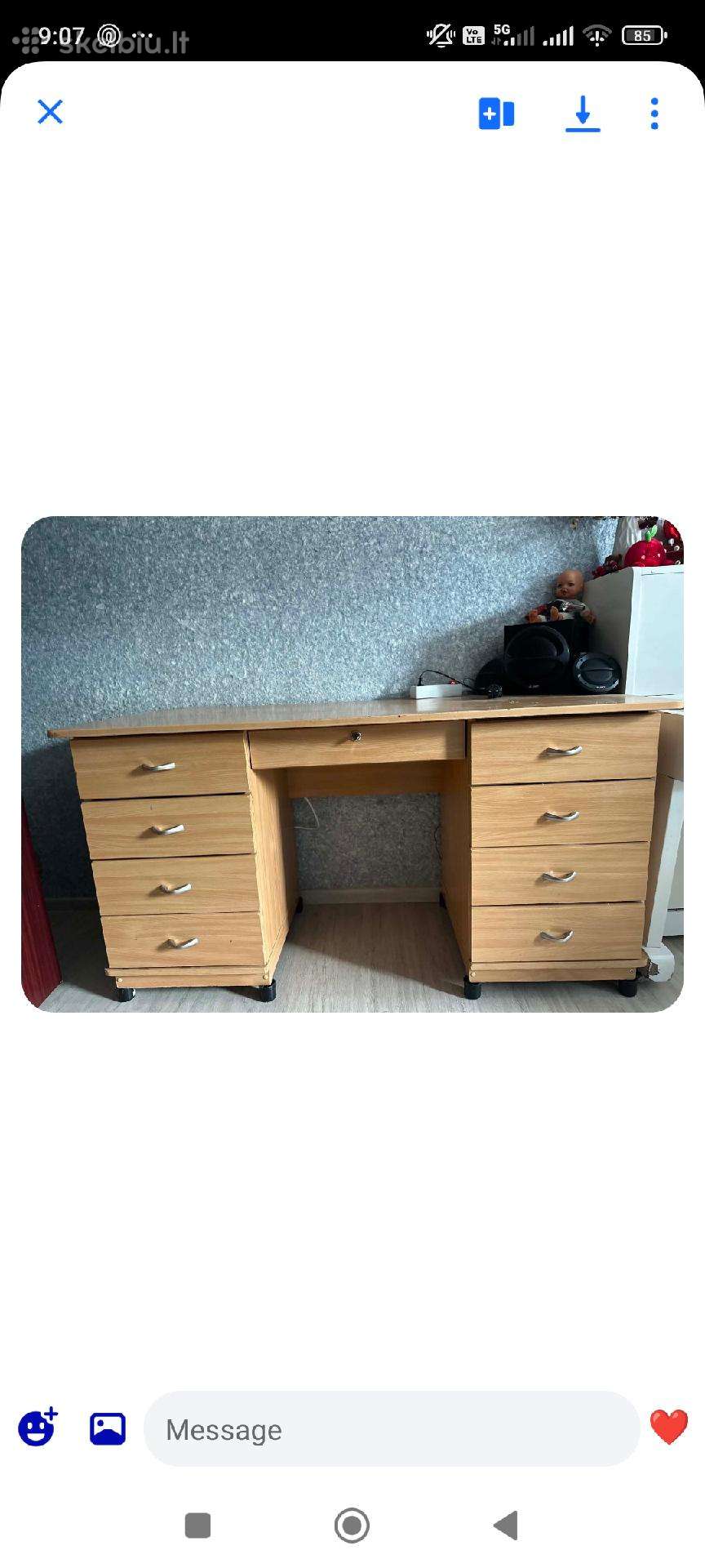 Rašomas stalas