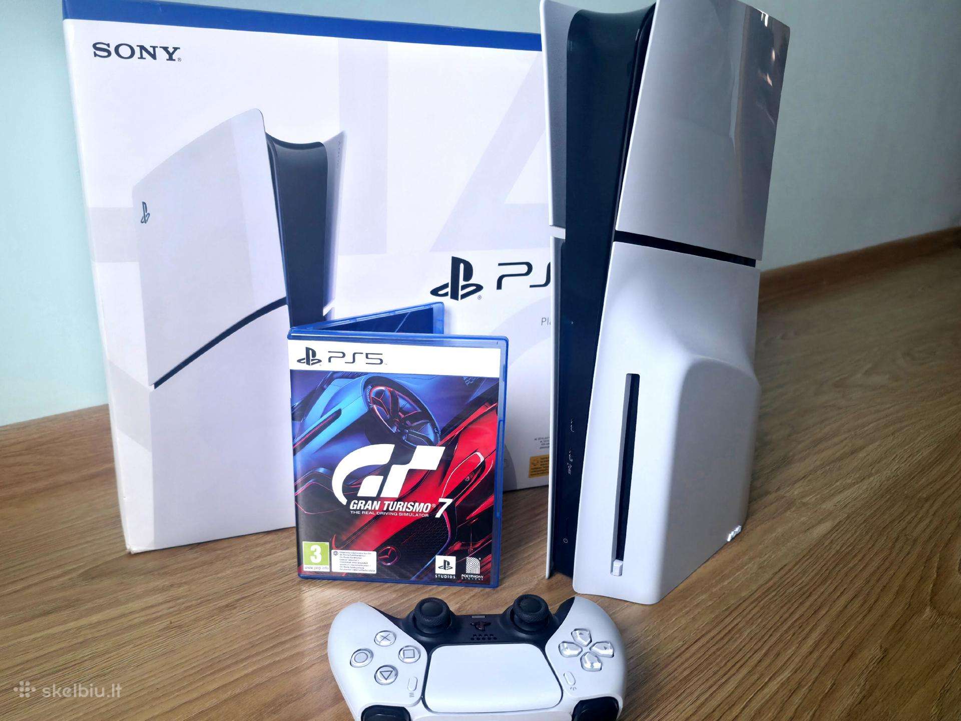 Ps5 slim su LT garantija + gran turismo 7