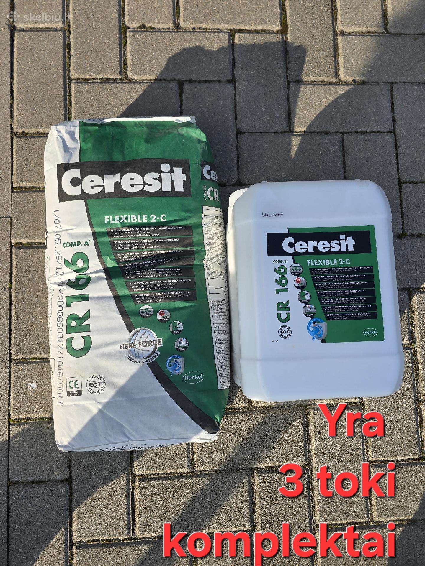 Dvikomponentė hidroizoliacija,plyt siūlių glaistas