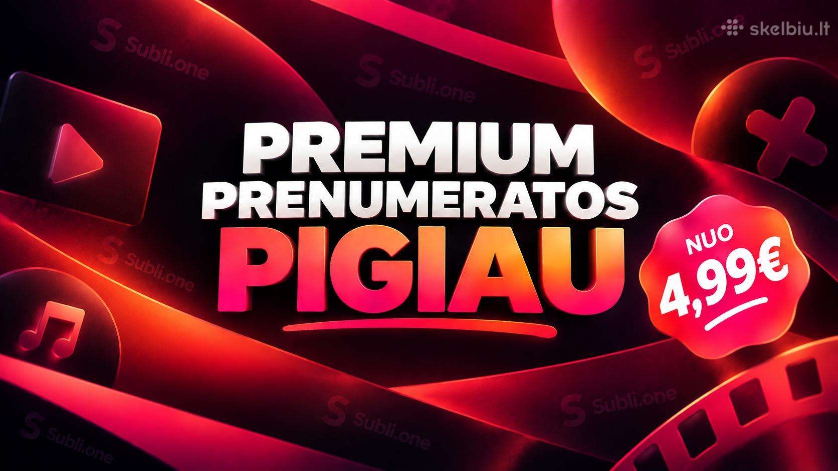 Qobuz, Tidal, Busuu ir Crunchyroll pigiau