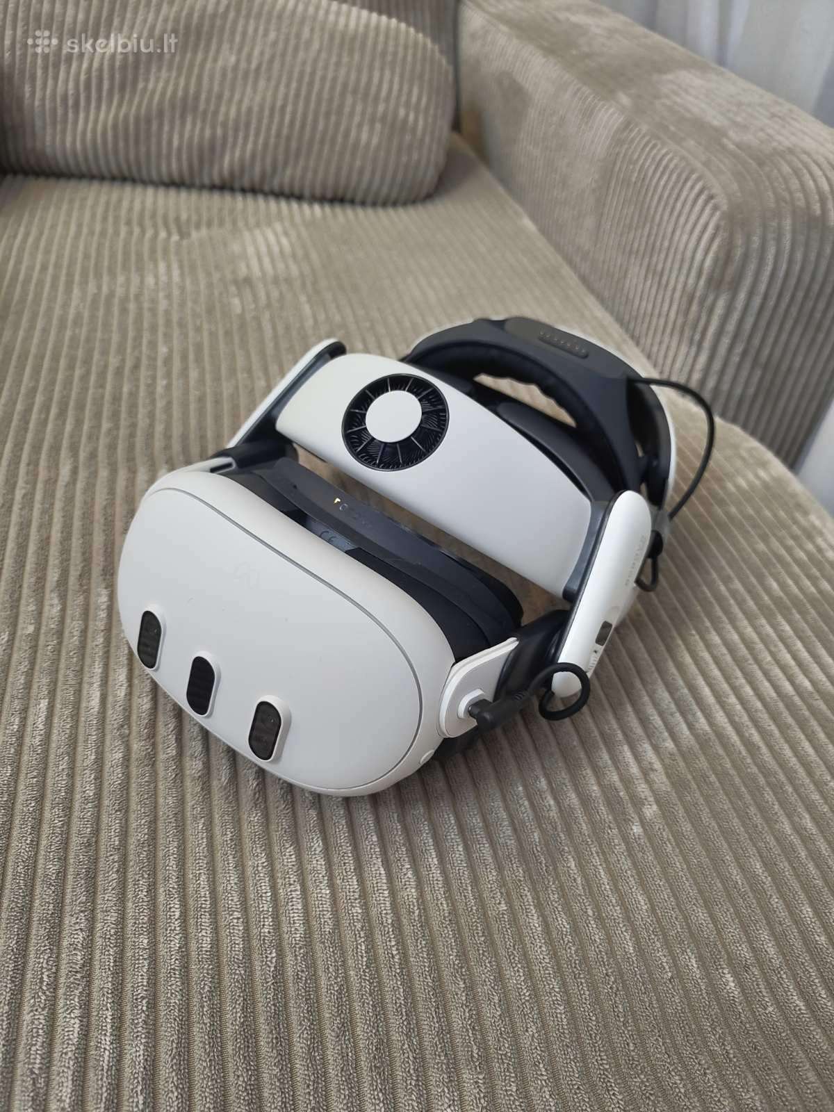 Meta Quest 3 512gb + Bobovr S3 Pro idealios būklės