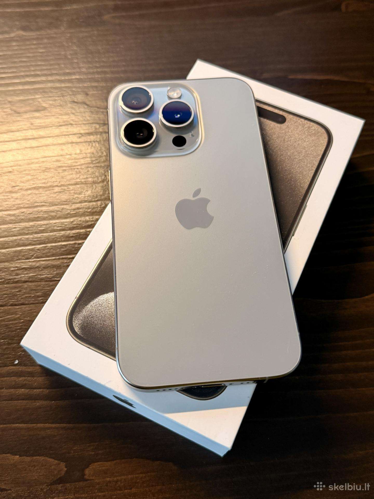 iPhone 15 Pro 128 GB – labai geros būklės