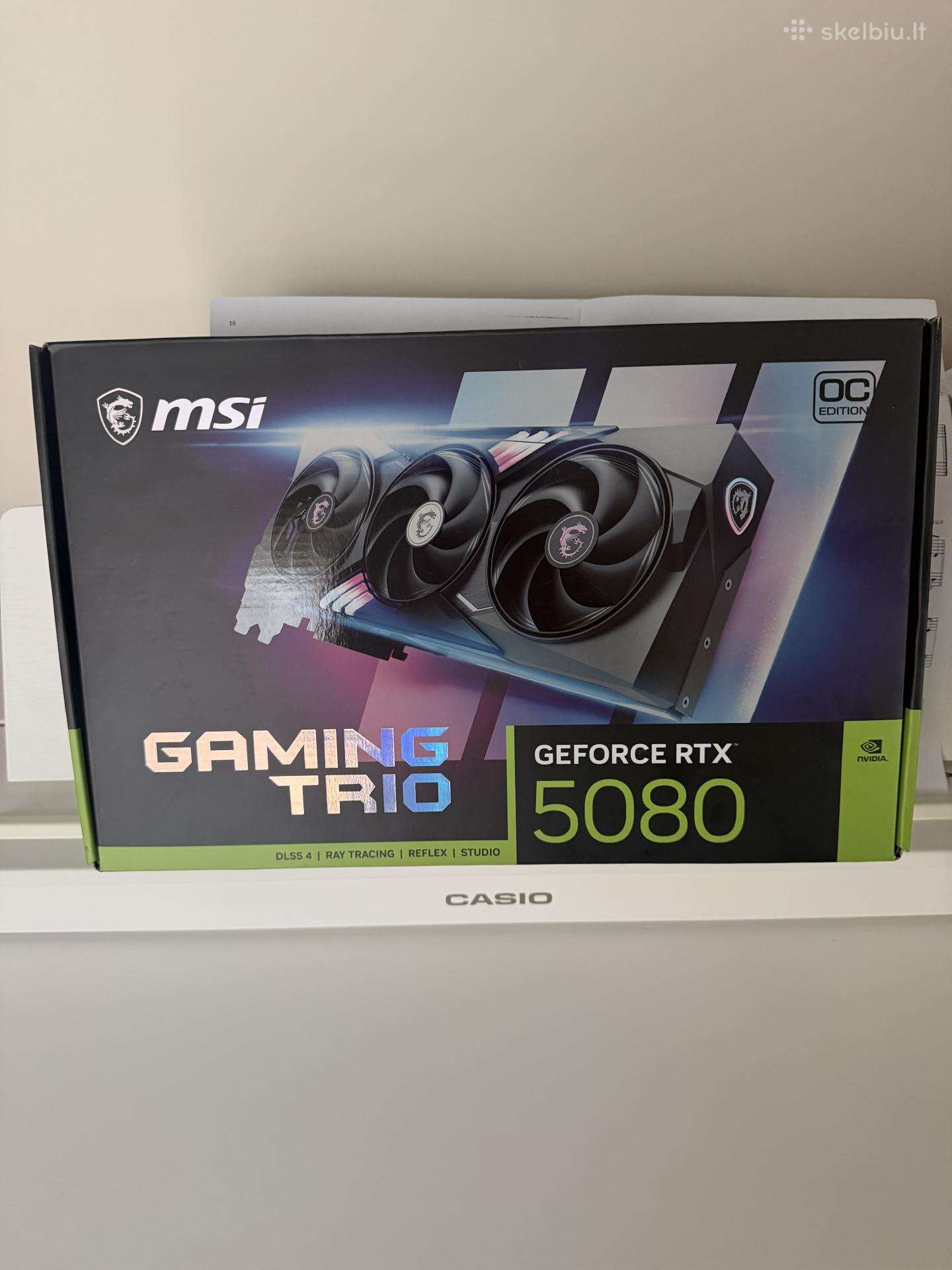 Nauja Msi Geforce Rtx 5080 Gaming Trio Oc 16gb