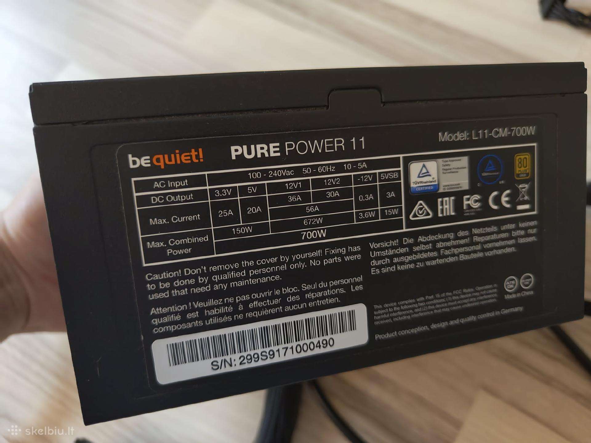 Be quiet! Pure Power 11 700w 80+ Gold