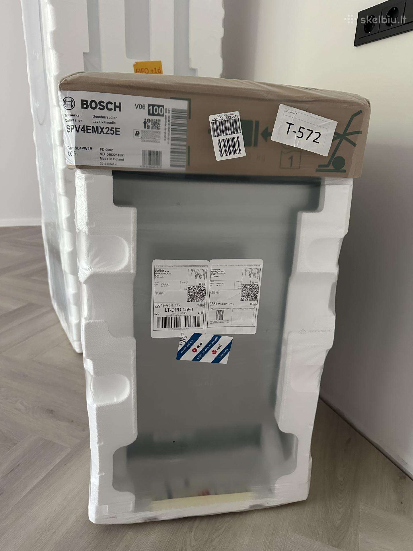 Imontuojama indaplove Bosch Serie 4 Spv4emx25e