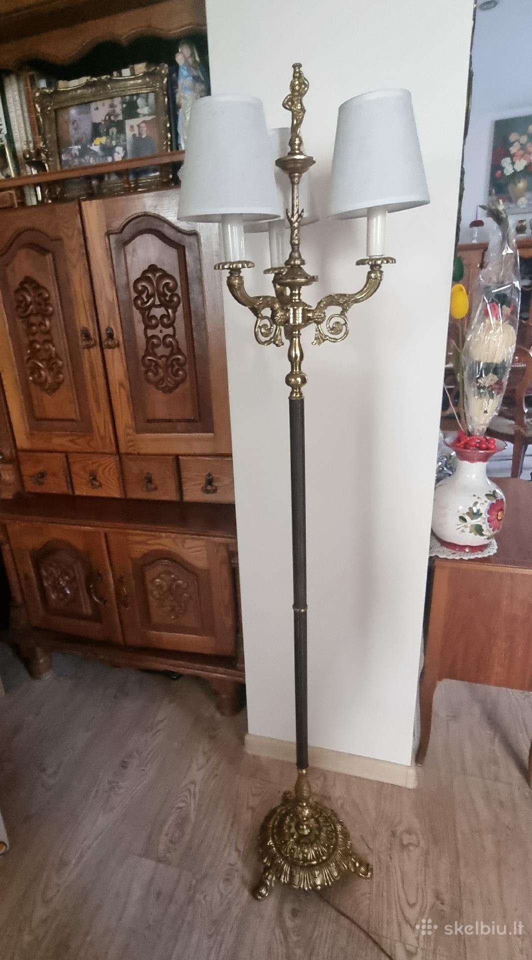 Retro,prabangus,tikros bronzos toršeras 155cm.