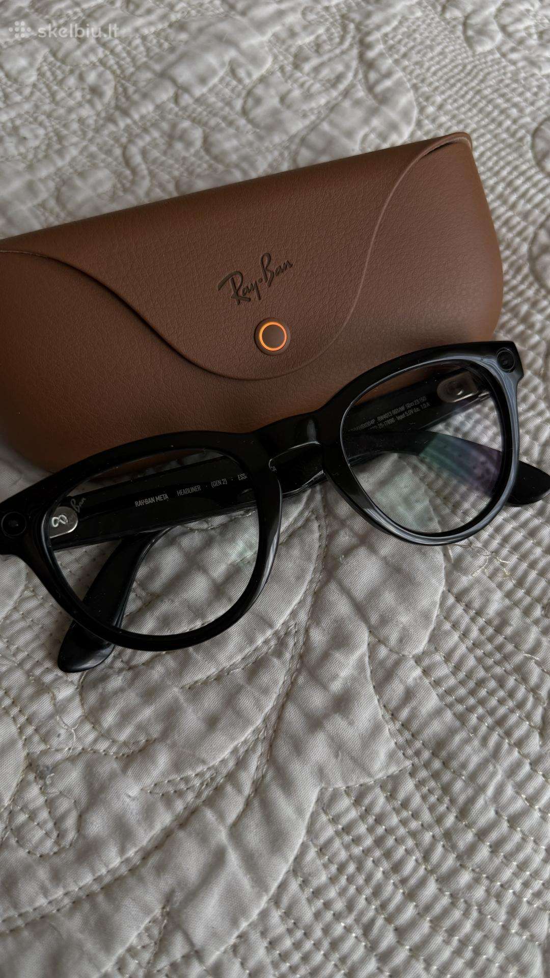 Ray-ban Meta Headliner (Gen 2) - blizgūs juodi