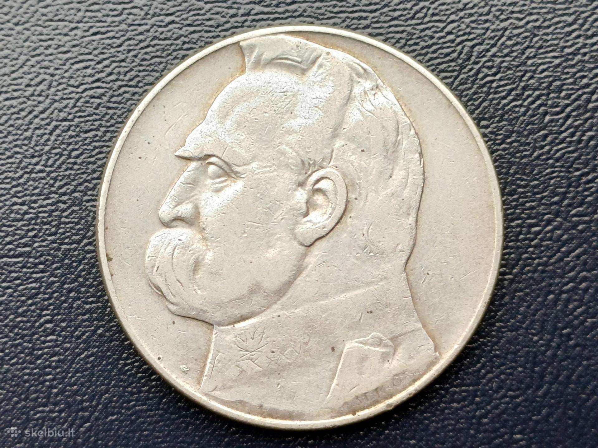 10 zlotų 1935m. Lenkija sidabras