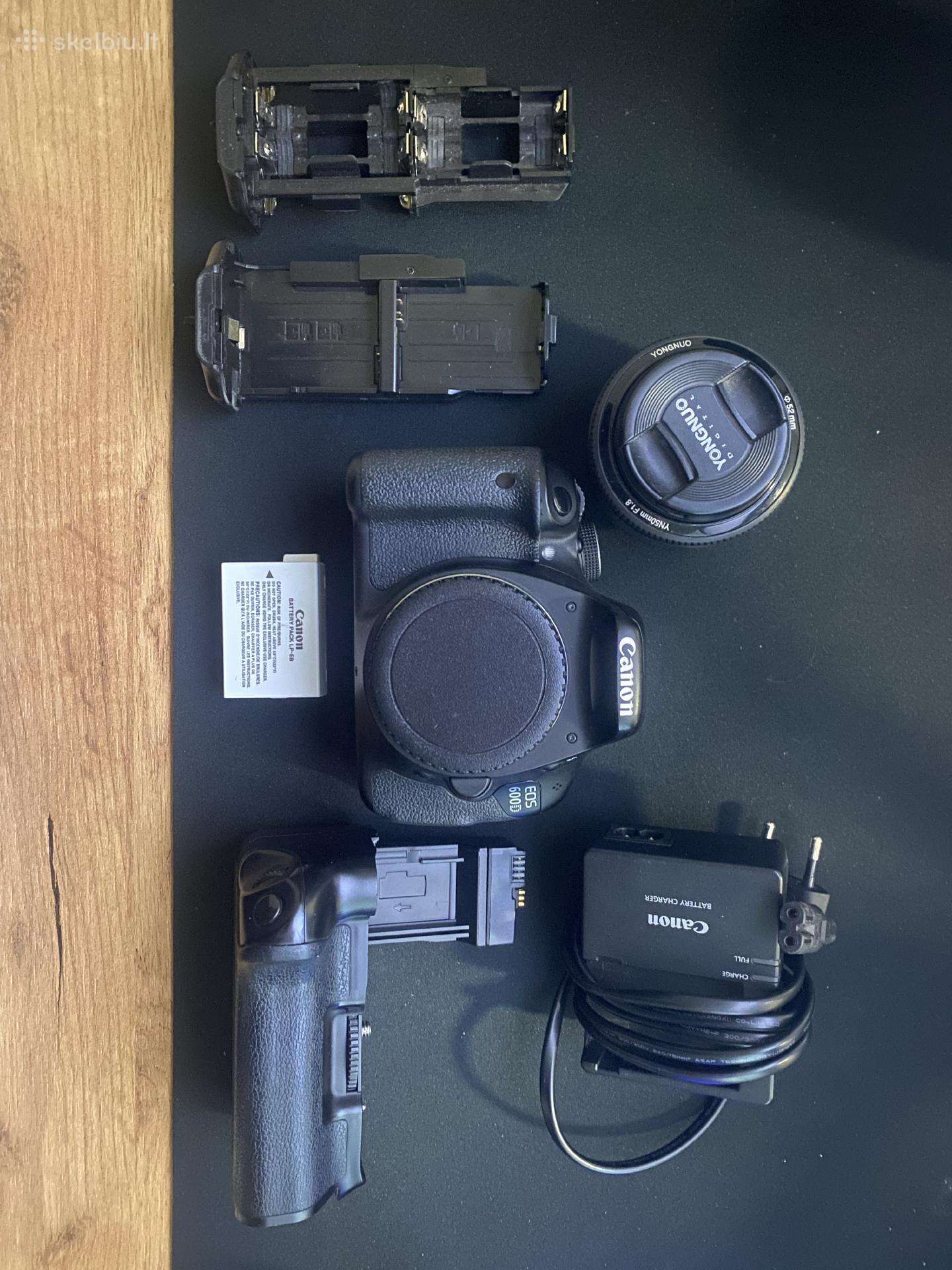 Canon EOS 600d komplektas