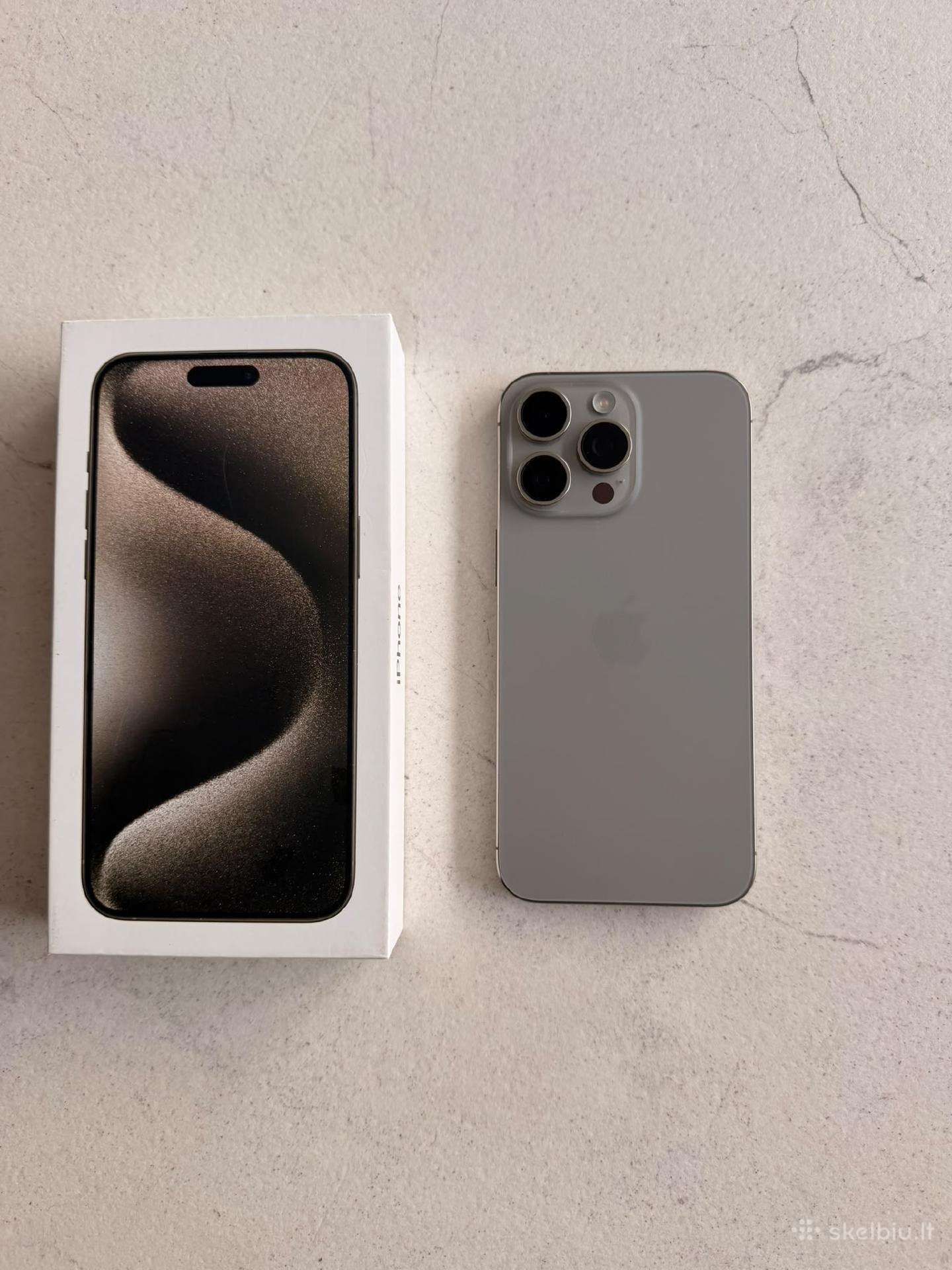 Parduodu iPhone 15 Pro Max 256 GB, Titanium