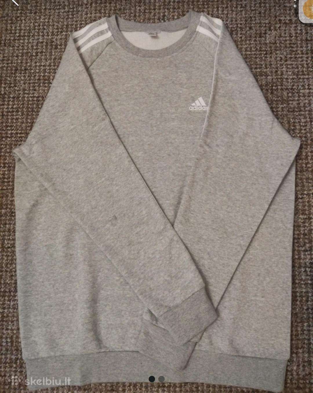 Adidas pilkas dzemperis