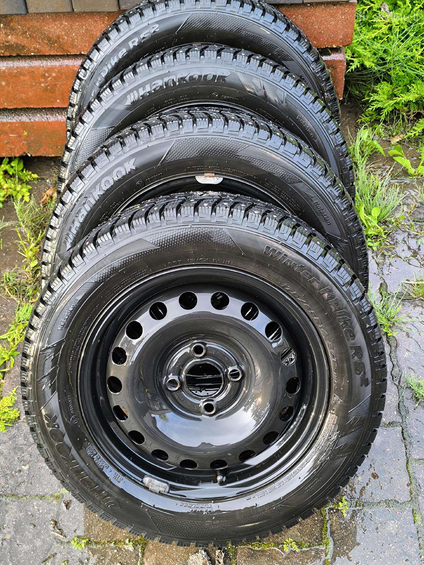 Tvarkingi žieminiai R14 ratai: Hankook dygliuotos