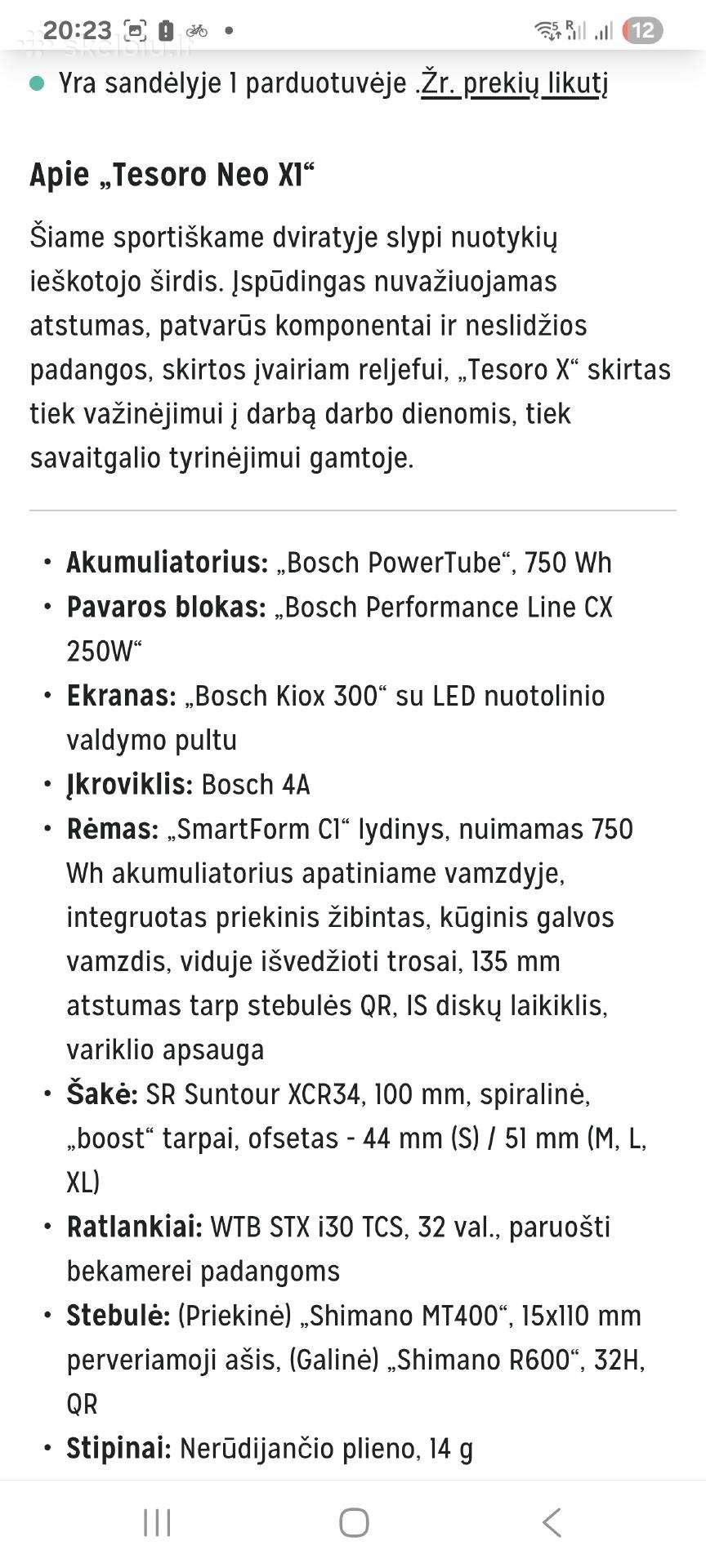Electric bike Cannondale 29″