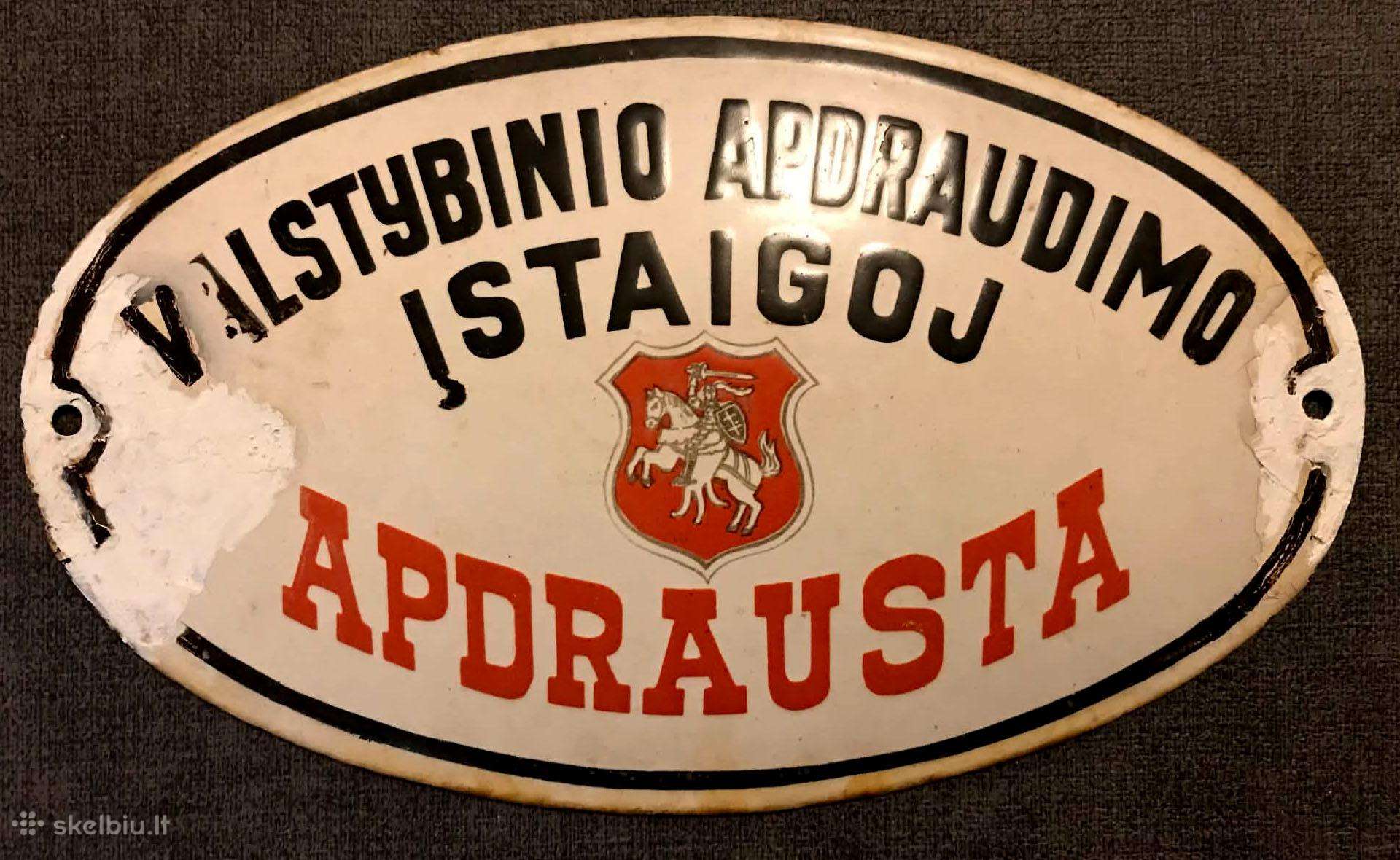 Emalinė draudimo lentelė