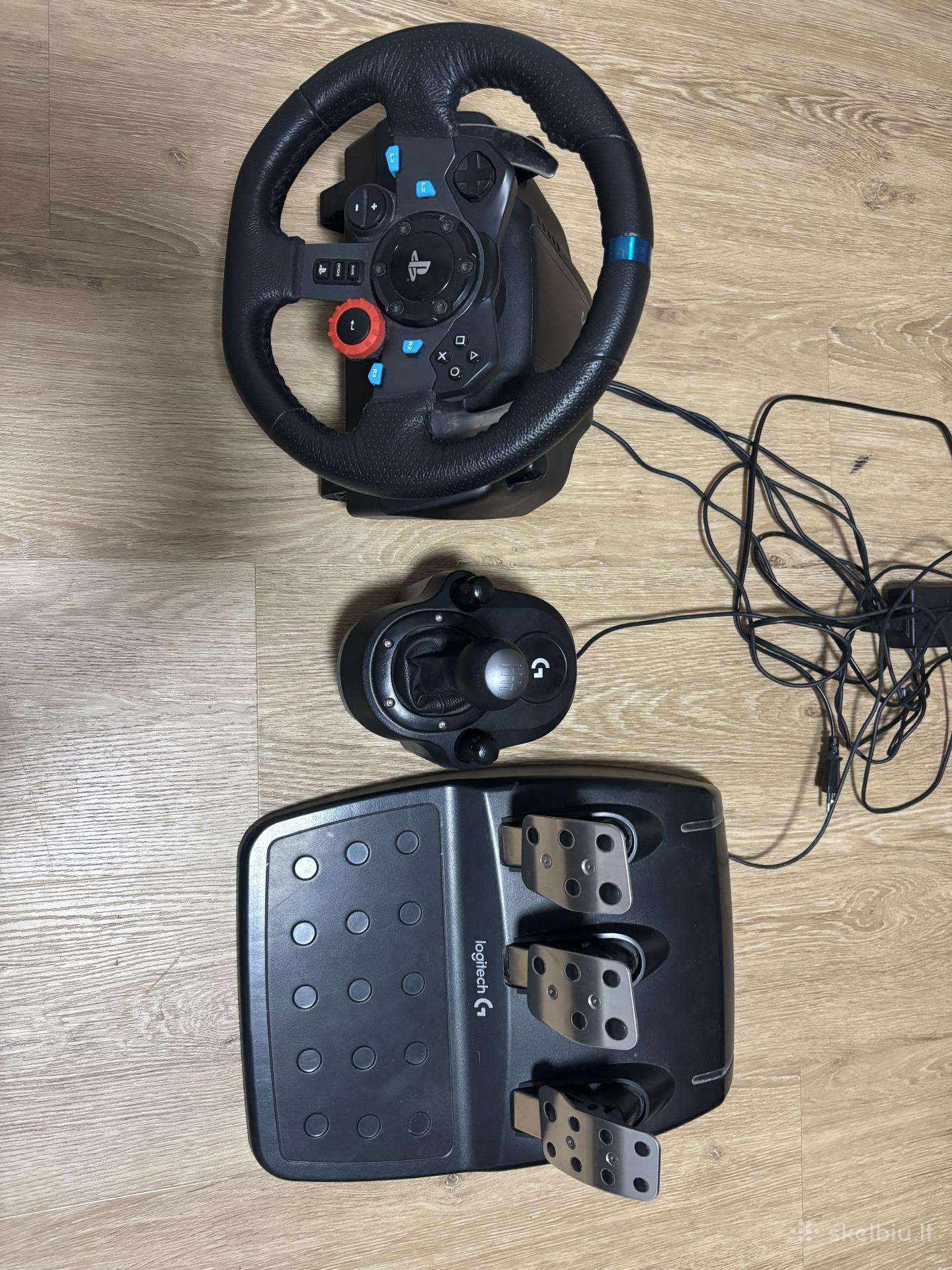 Logitech G29 + pavarų svirtis