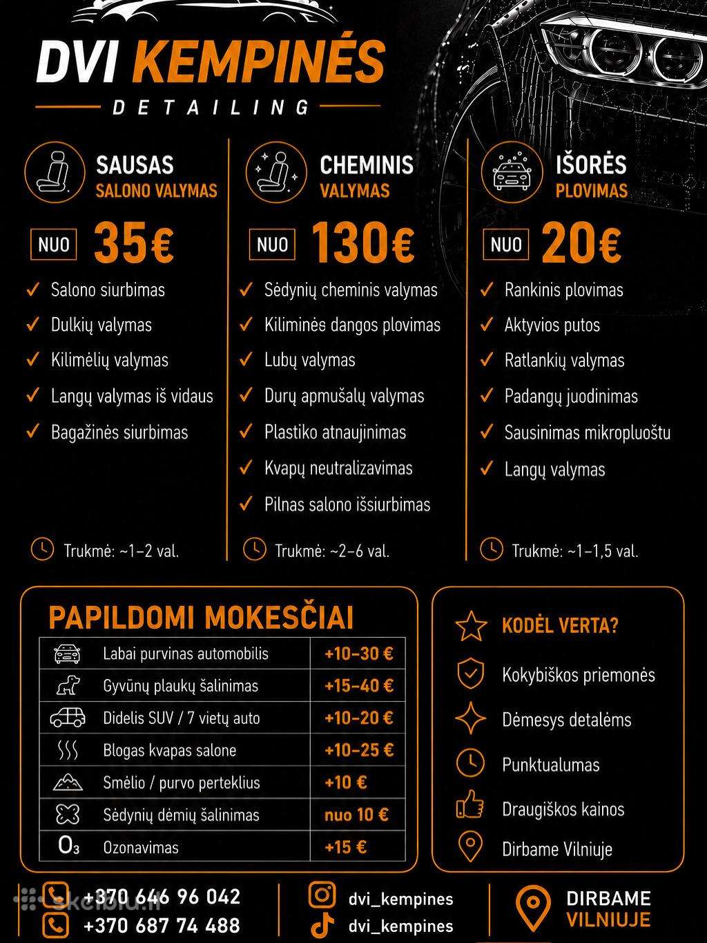 Automobilių cheminis valymas