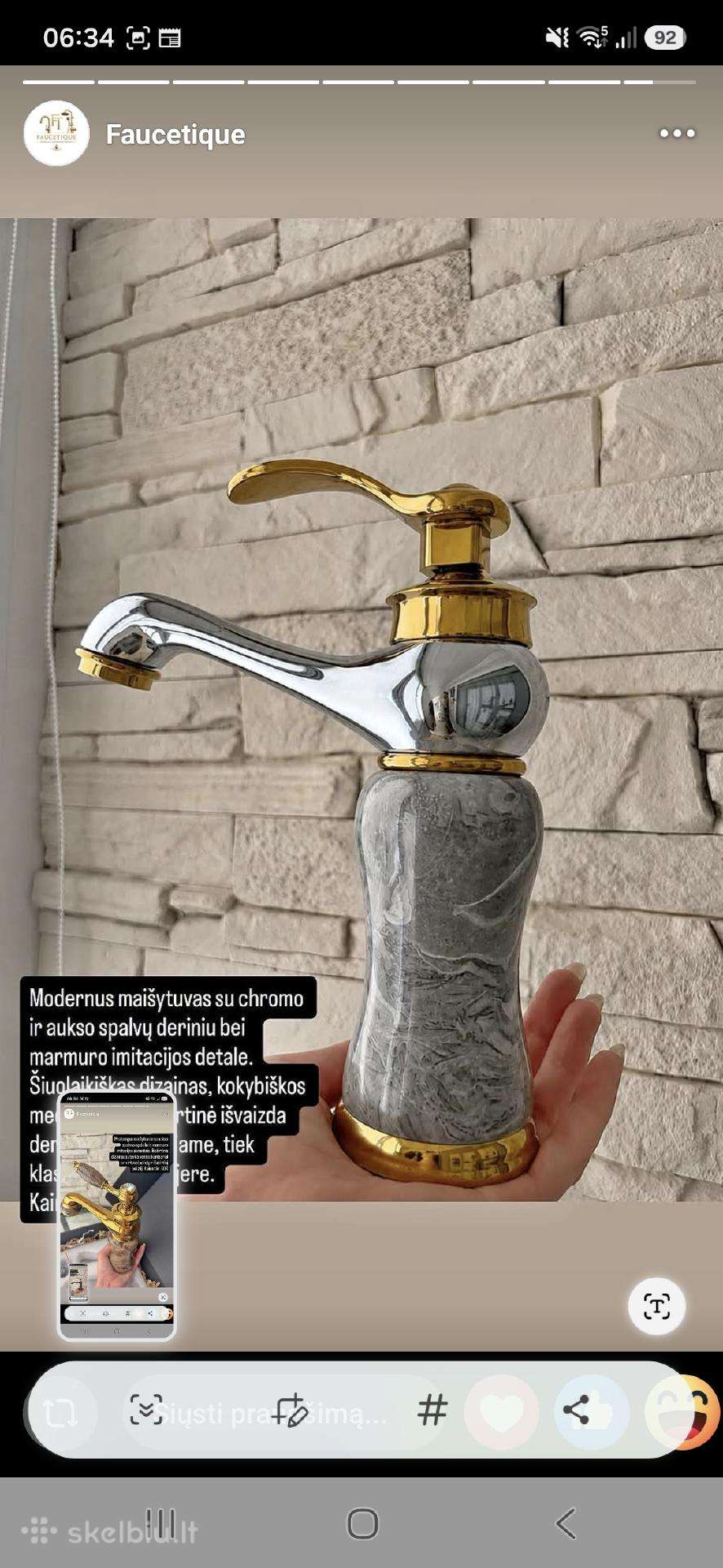 Klasikiniai vandens maišytuvai