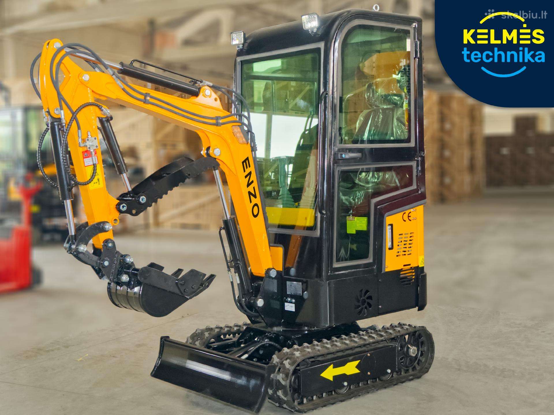 Mini ekskavatorius Enzo Ht-10b su kabina